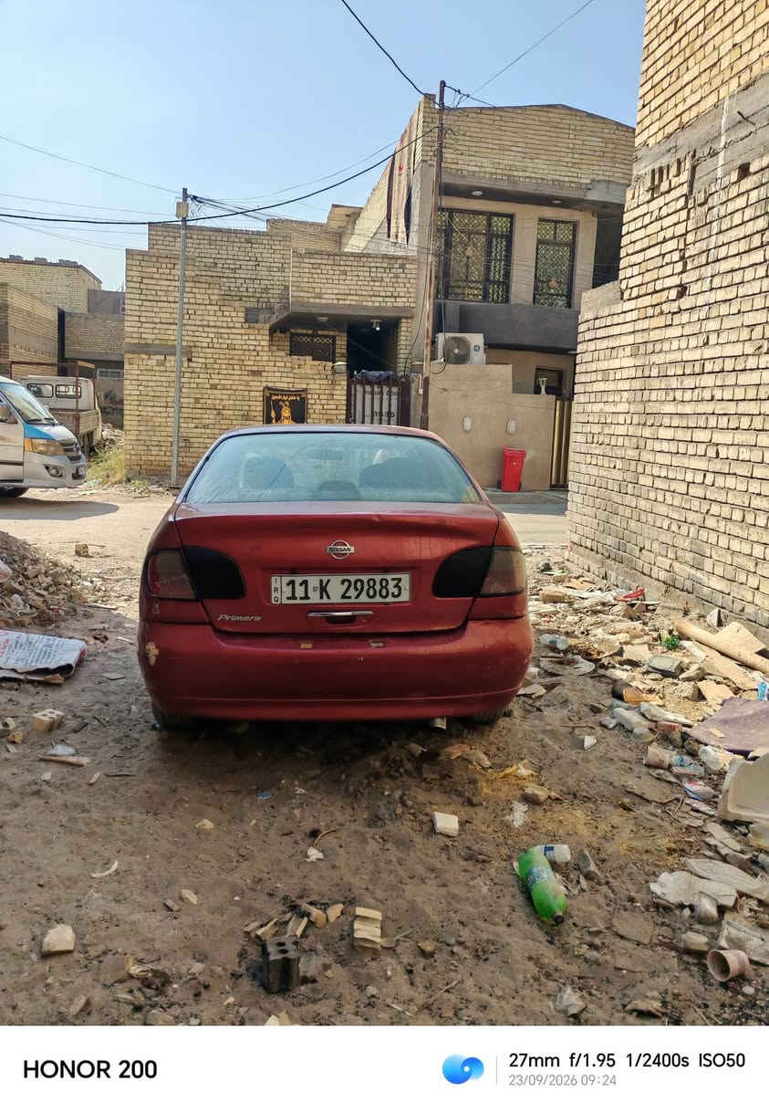 نيسان بريميرا حجم 2000 اوتماتيك موديل 2001 للبيع تبريد سعر 26 ورقه زعفرانية ***********

نص مكتوب في الصور:
- HONOR 200 27mm f/1.95 1/1500s ISO50 23/09/2026 09:23
- HONOR 200
- 27mm f/1.95 1/1600s ISO50
- 23/09/2026 09:23
- HONOR 200 27mm f/1.95 1/1700s ISO50 23/09/2026 09:24
- HONOR 200 27mm f/1.95 1/2400s ISO50 23/09/2026 09:24
- HONOR 200 27mm f/1.95 1/1300s ISO50 23/09/2026 09:24