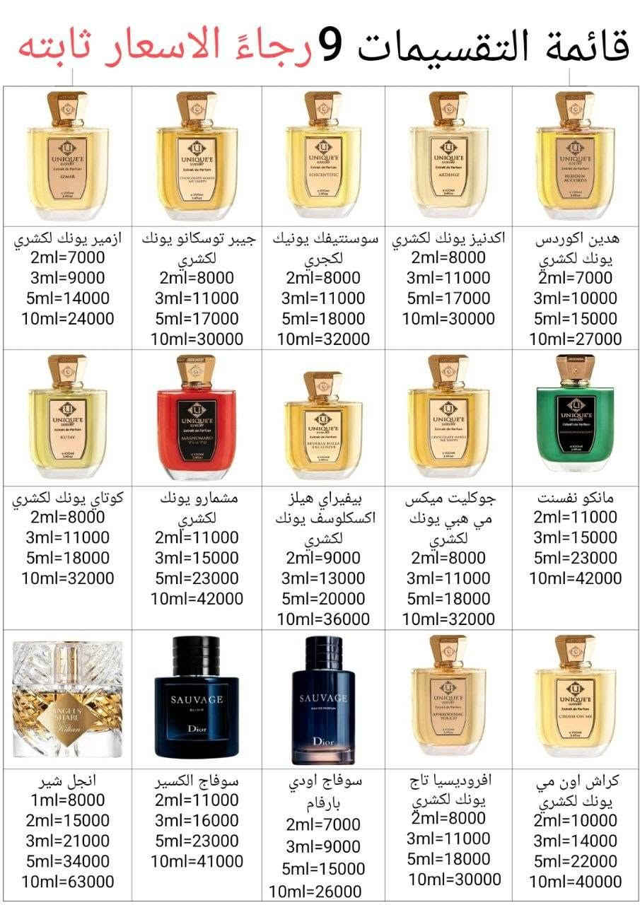 تقسيمات عطور • ٢٢٥ عطر • بلو شانيل