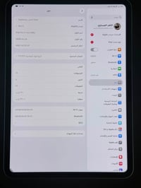 ايباد ابل حجم 11 - نوع M5 - مستعمل ذاكرة 256 - بطارية 100 - عدد الدورا...
