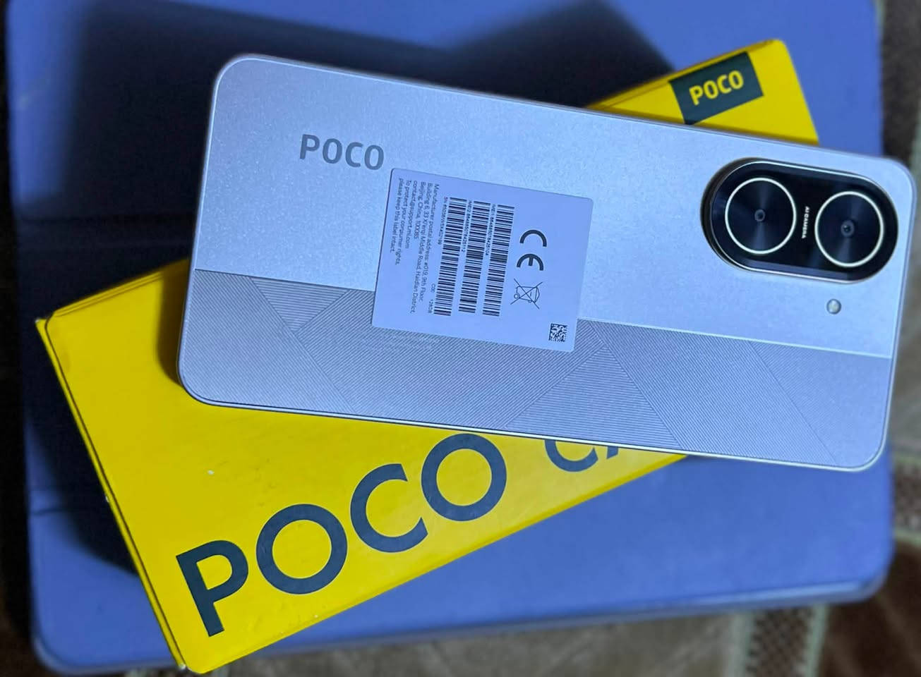 POCO C71 
بطارية بسعة 5700AH
الشاشة بدقة 120HZ
الذاكرة 128+4GB
كاميرا بدقة 32MP 
الجهاز جديد جديد غير مستخدم فقط مفتوح من الكارتون ملحقات كاملة وغير مستخدمة 
السعر 210
الهاتف واتساب/***********
توصيل متوفر لجميع محافظات العراق 
(مركز الزاهد فون )
