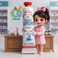 معجون اسنان كابيتانو الابطالي الاصلي يعمل على 🪥 مكافحة البكتيريا والتس...