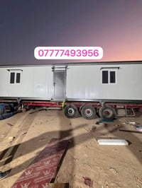 كرفان قياس 12 * 3متر غرفتين و مطبخ و حمام شغل درجة اولى حديد ثقيل  مكا...
