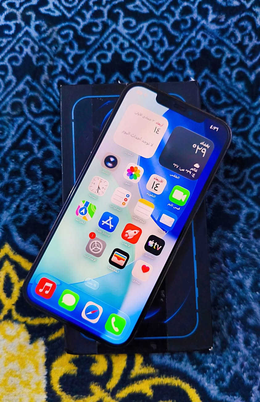 ايفون ١٢ برو ماكس • ٢٥٦ • بطارية ٧٥%