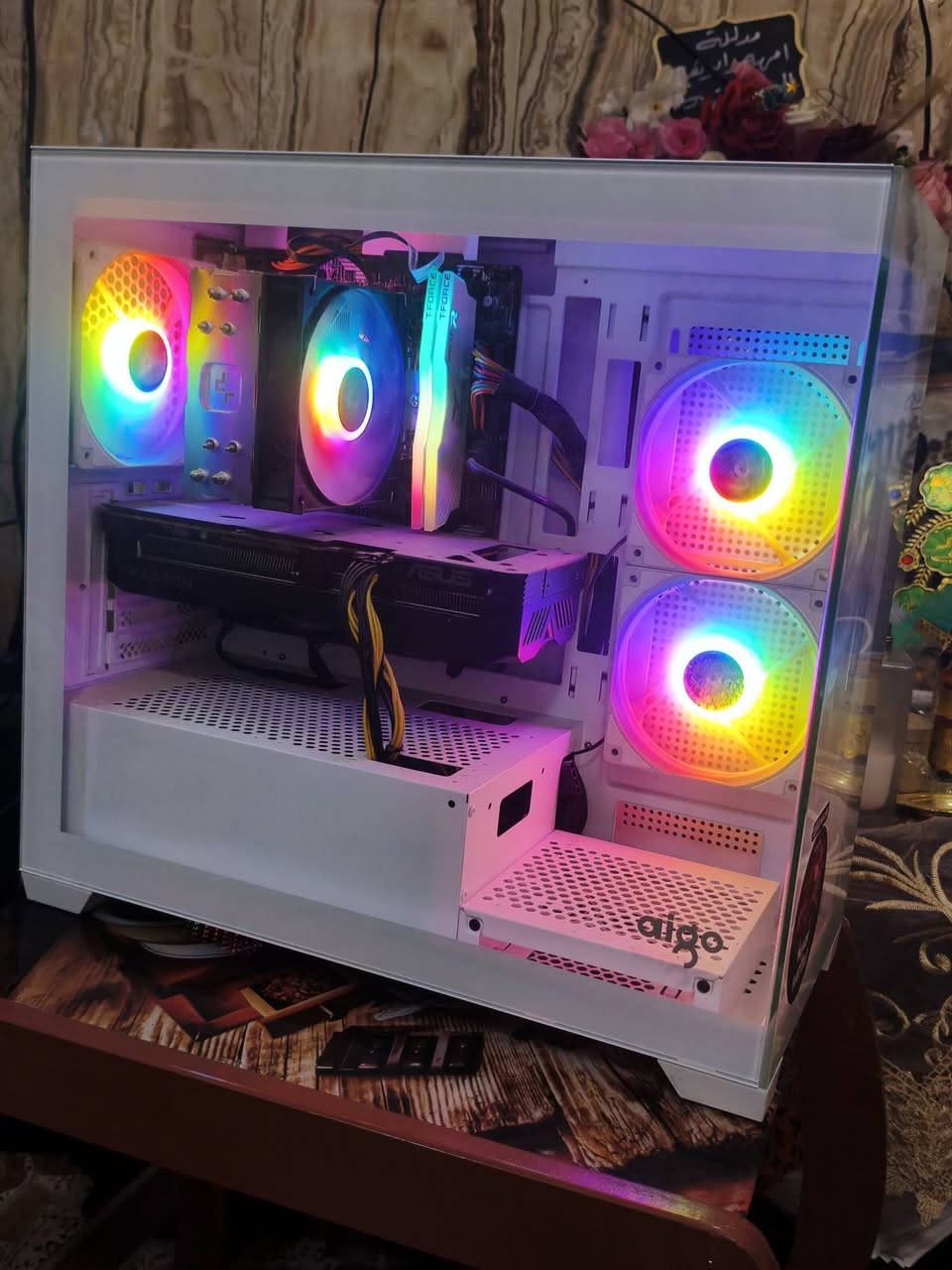 💻 المواصفات:
✔ معالج: Intel Core i5 14400F (جيل 14)
✔ كرت شاشة: RX 6750 — أداء قوي للألعاب 10G
✔ رام: 16GB DDR4 3600MHz RGB
✔ تخزين: SSD NVMe 1TB سرعة عالية
✔ لوحة أم: B760
✔ مزود طاقة: 600W
✔ مبرد معالج: DeepCool AG400
✔ كيس: جديد
مكاني بغداد الدوره 
***********
