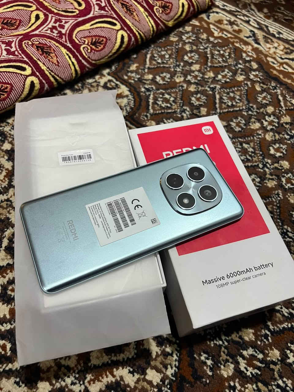 السلام عليكم
ريدمي نوت 15 برو 5G
جهاز لوك جديد ما مستخدم غير 3 ايام 
جهاز نظيف حيل الله يشهد ذاكره 256 
وعشوائيه 8 جهاز بعده بحالت الوكاله اريد ابيعه 
او اروس بايباد 11 برو  سعره الجديد معرف الله يشهد اخذته ب500 وهسه اريد ابيعه ب375 جهاز مكفول اذا بي شخط مرجوع جهاز نضافته تعوج هاذه رقمي اتصل واني خادمك ***********
