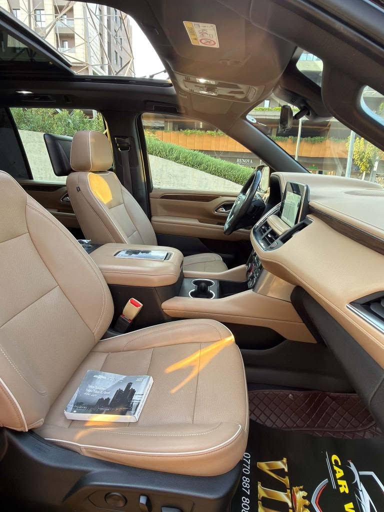 CHEVROLET TAHOE PREMIER شركة منصور🇸🇦
شوفرليت تاهو  ‏ ‏سيد السيارات📦 مكاني سليمانية 
موديل 2022🦅 ‏علامة السوداء
‏من شركة حتى الآن باسمي و ‏رقم السليمانية
‎تحويل مباشر ب اسمي سنويه
فوول مواصفات جگات
🤍بريمير درجه ١ ضمان وكالة خليجي 
‎ ٢٠٢٢   صفر( شركة المنصور )
‎اللون : اسود 

‎محرك و گير شرط مامفتوح
سياره مكفول  بدون صبغ 
كل غراض بلادي موجود
‎جكات كهرباء
‎ جكات تصعد وتنزل 
‎اربع كامرات
‎حجم المحرك : 5300 Cc مرغوب ٥.٣
‎عدد الاسطوانات : 8 اسطوانات ( 8 سلندر )
‎المواصفات : 
‎* سقف بانوراما 
‎* المقاعد كهربائية تدفئة و تبريد
‎* مقصوره الركاب من الجلد الفاخر + خشب ملكي 
‎* شاحن وايرلس لاسلكي
‎* نظام الرؤيه : 5 كامرات رؤيه شامله ( BIRD VIEW )
‎* نظام التعليق مستقل
‎* كشنات ميموري خزن
‎* نظام الصوت BOSE سماعات عدد 10
‎* دوسات كهرباء + اناره LED
‎* نظام سحب مقطوره تحكم كامل + كامرة لرؤية المطوره
‎* داتا شو
‎* تشغيل بعد 
‎* 5 بصمات 
‎* تحديد مسار 
‎* لد امامي 
‎*مري شفط 
‎* 4 كامرات 360 درجه 
‎* رادار 
‎* جنطه ذكيه بلقدم تنفتح وتنسد 
‎* ويل كروم 22 حجم وعليها تخم تاير 
‎* شاشات خلفيه 
‎* جميع الكشنات كهرباء
‎* كشنات تدفئه تبريد 
‎* دوسات شفط 
‎* شاحن واير ليس
‎* ثلاجه 
‎* جميع المقاعد يوجد مخارج يوبي اس 
‎مكان :السليمانية 
سعر:٤٩٣$هاي سعر بس بيها مجال كلش قليل 
‎ للاستفسار مكان سليمانية 
*********** ☎️ بغداد, العراق
