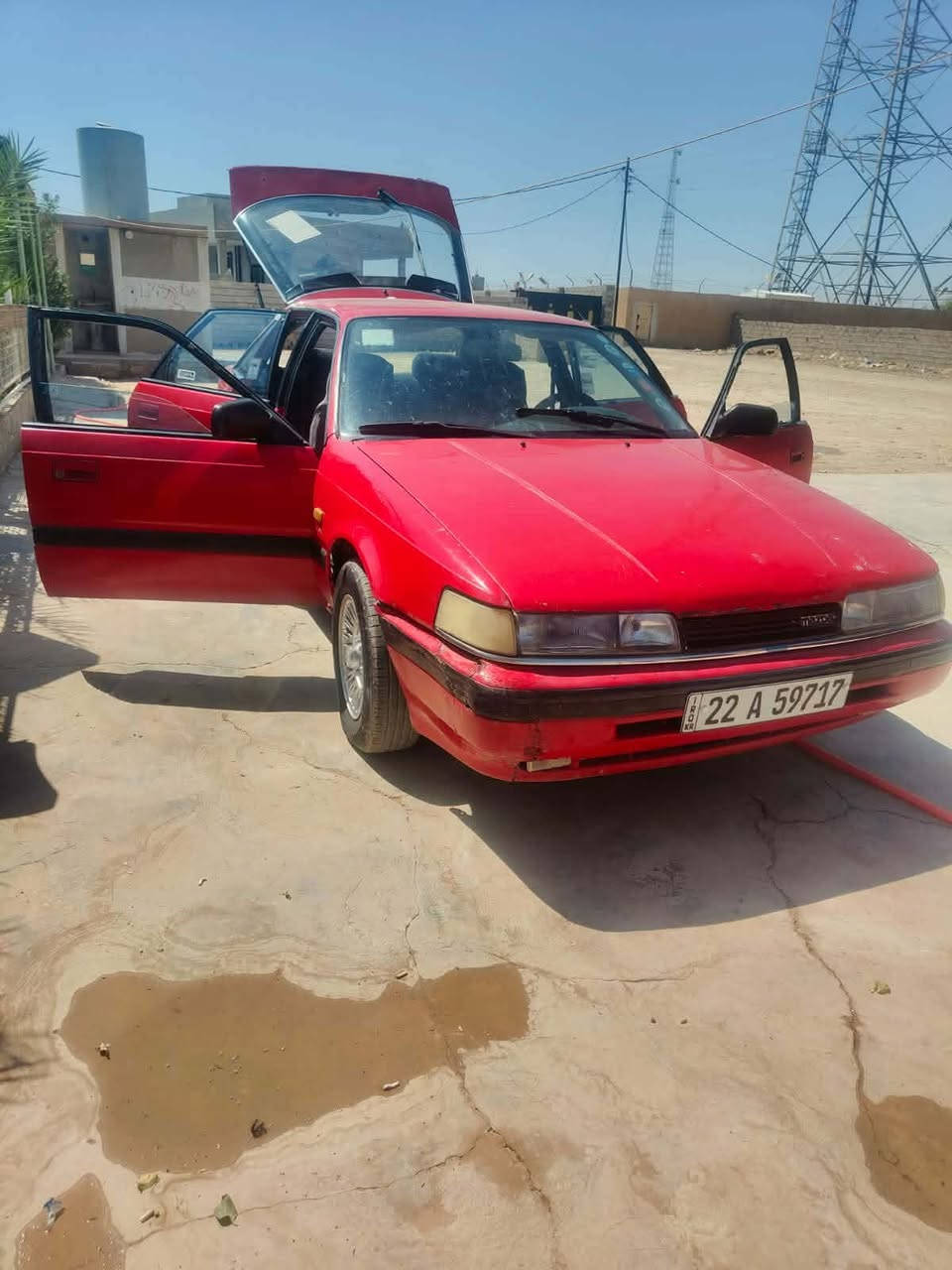 من رخصت الدمن .
ماز ده للبيع 8بخ موديل 90 بلادي عل شركه ما مسبوق 
كير محرك شرط السياره جاهزه رقم اربيل انكليزي 
سنويه 31 هزه وبراد جديد 
تحويل ثاني يوم 
وغيرهم مراوس كيه حمل
للتصال***********بي واتساب
