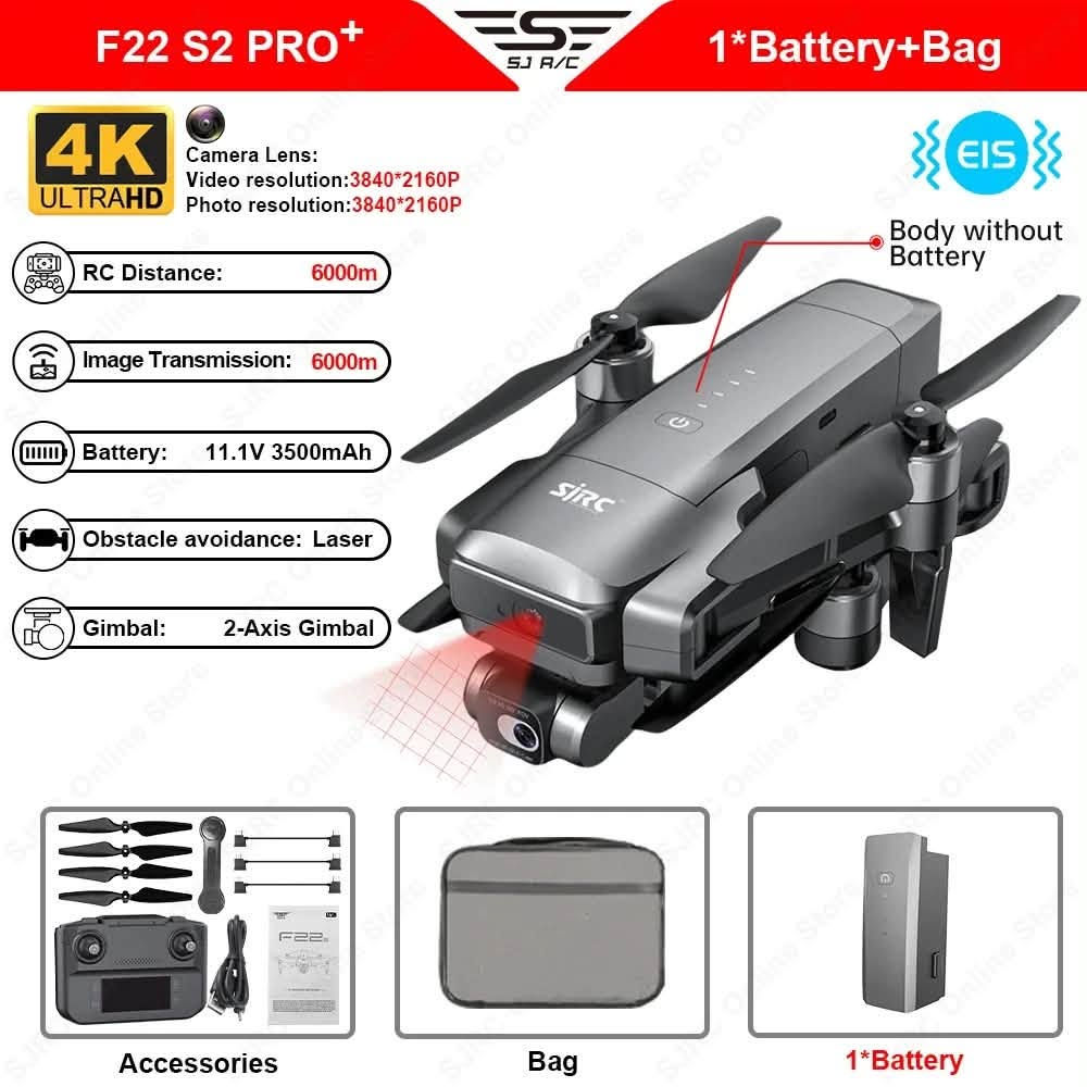sjrc f22 s2 pro
جديدة لوك 
كامرة 4k كمبل 
المدى 6 كيلو والارتفاع 500 متر
الربط كيبل بين الجوستك والموبايل ايفون وتايبسي وكالكسي
بطارية ٣٠ دقيقة 
حساسات اماميه وخلفيه واسفل الطائرة 
لدات اسفل الطائره تشتغل عند الهبوط 
منفذ رام لتخزين التسجيلات بجودة 4k 
مقاومة الهواء ثبات وطيران جميل جدا 
للاستفسار مراسلة الخاص او واتساب ***********
