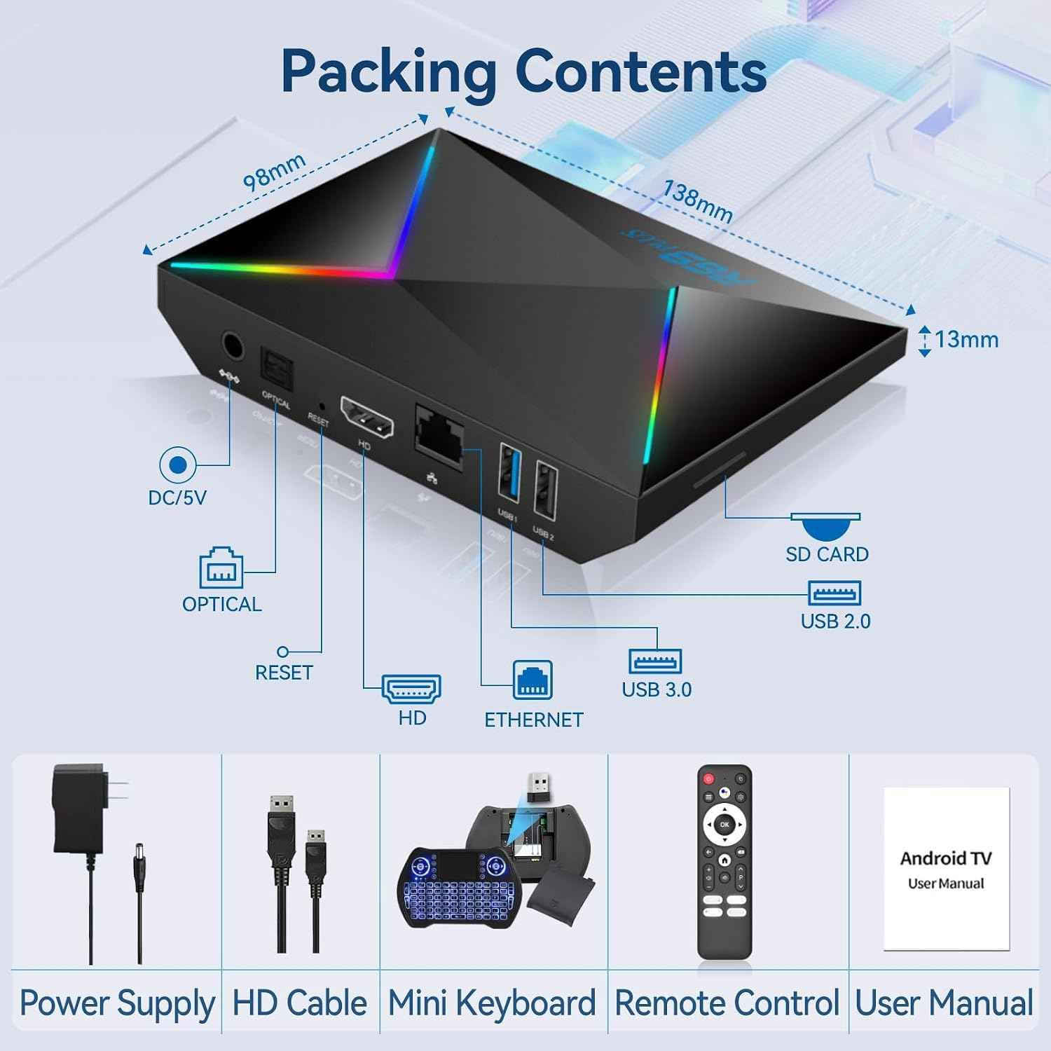 کوردی+عربی

🔥 بەهێزترین و پێشکەوتووترین ئامێری Smart TV Box گەیشت! 🔥

📺 تەلەفزیۆنەکەت بکە بە جیهانی کات بەسەربردن و یاری!

ئەگەر دەتەوێت بێ دابڕان و بە بەرزترین کوالێتی سەیری هەموو خول و یارییە وەرزشییەکان بکەیت، ئەمە باشترین هەڵبژاردەیە.

🌟 گرنگترین تایبەتمەندییەکانی ئەم ئامێرە جادووییە:

📺 جیهانی کەناڵ و سینەما: زیاتر لە 5000 کەناڵی ناوخۆیی و جیهانی، لەگەڵ نوێترین فلیم و دراماکان.

🏆 تایبەت بە مۆندیال: کەناڵە وەرزشییەکان بە کوالێتییەکی ناوازە بۆ بینینی یارییەکانی جامی جیهانی.

🚀 خێرایی بێ هاوتا: خاوەنی ڕام 4ی ڕاستەقینە (4GB RAM)، زۆر خێرا و بێ کێشە لە کارکردندا.

🖥️ بەرزترین ڕوونی: پشتگیری پەخشی 8K Ultra HD دەکات بۆ بینینی وێنەکان بە ڕوونییەکی بێبەرامبەر.

🔥 وصل الآن! أقوى وأحدث جهاز Smart TV Box! 🔥

📺 حوّل تلفزيونك إلى عالم من الترفيه والألعاب!

إذا كنت ترغب في متابعة جميع البطولات والمباريات الرياضية بدون انقطاع وبأعلى جودة، فهذا هو الخيار الأمثل لك.

🌟 أبرز مميزات هذا الجهاز السحري:

📺 عالم القنوات والسينما: أكثر من 5000 قناة محلية وعالمية، بالإضافة إلى أحدث الأفلام والمسلسلات.

🏆 خاص بكأس العالم: القنوات الرياضية بجودة استثنائية لمشاهدة مباريات المونديال.

🚀 سرعة لا مثيل لها: مزود بذاكرة عشوائية حقيقية 4 جيجابايت (4GB RAM)، سريع جداً وسلس في الأداء.

🖥️ أعلى دقة ووضوح: يدعم العرض بدقة 8K Ultra HD لتجربة مشاهدة فائقة النقاء.

🎮 عالم الألعاب: إمكانية توصيل يد التحكم (جويستيك) لتحويل تلفزيونك إلى منصة ألعاب.

🌐 يعمل كمقوي إشارة (Repeater): يدعم النطاق المزدوج (2.4G & 5G) لتقوية وتوزيع شبكة الواي فاي.

🎛️ تحكم ذكي: يعمل بنظام البلوتوث (Bluetooth Control) لتسهيل الاستخدام.

🤖 متجر التطبيقات: يحتوي على 4 أنواع مختلفة من متجر Google Play لتحميل جميع أنواع البرامج.

🎁 تطبيقات مجانية: يتضمن أكثر من 10 تطبيقات رئيسية تعرض جميع القنوات، الأفلام، المسلسلات، والألعاب مجاناً (Free).

📞 للطلب ومزيد من المعلومات:

التوصيل متوفر لجميع المحافظات 🚚

اتصل بنا أو أرسل رسالة عبر الواتساب:7507676874سفر

#بغداد_بصرة_موصل_الكويت_الخليج_دبي_ #هةولير_سليمانى_دهوك_كةركوك_رانية_زاخو #tvbox #android #kurdistan السليمانية, العراق

نص مكتوب في الصور:
- تەلەفزیونەکەت بکە بە جیهانی کات بەسەربردن و یاری!
- ⭐ گرنگترین تایبەتمەندییەەکانی ئەم ئامێرە جادووییە:
- جیهانی کەناڵ و سینەما:
- زیاتر لە 5000 کەناڵ،
- نۆیتەرین فیلم و دراما.
- تایبەەت بە مؤنديال:
- کەناللە وەرزشییەکان
- بە کوالێتی نایاب.
- خێرایی بێ هاوتا:
- خاوەنی رام 4ی ڕاستەقینە
- (4GB RAM)؛ زۆر خێرا.
- بەرزترین روونی:
- پشتگیری 8K Ultra HD
- دەکات بۆ وێنەی بەیتوێنە.
- جیهانی یارییەکان:
- دەستی یاری پێوە دەبەسترێت
- بۆ کۆنسۆلی یاری.
- وەک رێپیەتەر کار دەکات:
- پشتگیری دوو باند دەکات بۆ
- بە بەهێزکردنی وایفای.
- کۆنترۆڵی زیرەک:
- کارکردن بە سیستەمی
- بلوتۆث بۆ ئاسانکاری زیاتر.
- کۆگای ئەپڵیکەیشن:
- 4 جۆری جیاوازی Play Store
- Google تێدایە.
- FREE بەڕنامەی بەلاش:
- زیاتر لە 10 بەڕنامە بۆ کەناڵ،
- فیلم، دراما و یاری بەخۆڕایی.
- بۆ داواکردن و زانیاری زیاتر: ***********
- پەیوەندی بکە یان لە واتسئەپ نامە بنێره
- گەیاندنمان هەەیە بۆ تەواوی پاریزگاکان
- وصل الآن أقوى وأحدث جهاز Smart TV Box! اجعل تلفازك بوابة عالمية للترفيه والألعاب! أهم الميزات الحصرية لهذا الجهاز السحرى: عالم القنوات والسينما: أكثر من 5000 قناة، أحدث الأفلام والمسلسلات. 8K بث مباشر للمباريات: تغطية شاملة لكأس العالم بجودة استثنائية. 8K Ultra HD به رزتزين روونی: پشتیکون 8K Ultra HD بدقة 8K فائقة الوضوح. عالم الألعاب: إمكانية توصيل مقابض تحكم للألعاب. RAM سرعة فائقة: معالج قوي وذاكرة عشوائية 4GB RAM لأداء سريع. 2.4G & 5G تحكم ذكي: كيبورد وريموت كنترول للتحكم السلس. كؤنتڕۆلی زیره ک: کارکردن به سیستەمی بلوتوث بۆ ئاسانکاری زیاتر. تحكم ذكي: كيبورد وريموت كنترول للتحكم السلس. FREE تطبيقات مجانية: أكثر من 10,000 تطبيق مجاني (أفلام، دراما، ألعاب، برامج). متجر غوغل بلاي: آلاف التطبيقات والألعاب بين يديك. للطلب والاستفسار: *********** تواصل معنا عبر واتساب توصيل سريع متاح لكافة المحافظات!
- Packing Contents 98mm 138mm 13mm DC/5V OPTICAL RESET HD ETHERNET USB 3.0 USB 2.0 SD CARD Power Supply HD Cable Mini Keyboard Remote Control User Manual Android TV User Manual
- 4GB+64GB Remote HD Cable Power adapter User manual
- Bluetooth 5.0 keyboard television mouse headset sound Handle R69 PLUS
- Android 14
- Latest system, enhanced protection of user privacy
- Android 12
- Android 13
- Android TV Allwinner H728 Wi Fi WiFi 6 BT 5.+ 8K 14