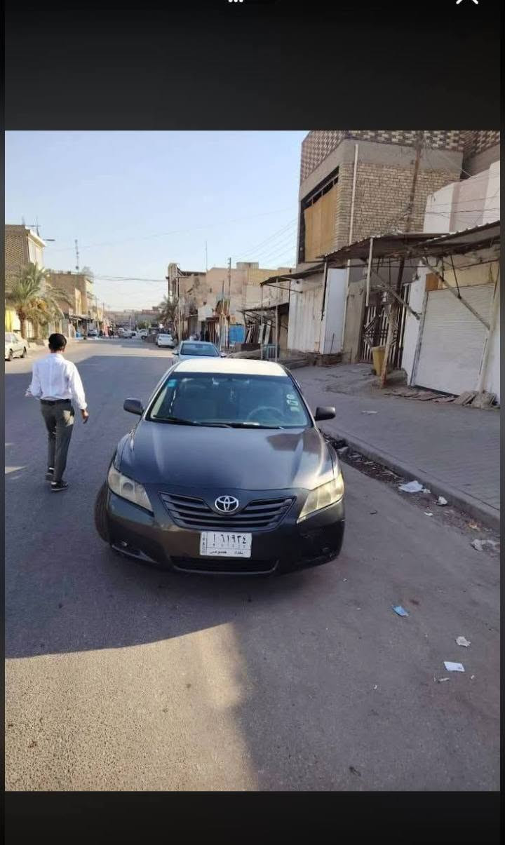 السلام عليكم  كامري للبيع  2008 رقم بغداد مداور ثاني يوم السياره نضيفه حداديه تخم تاير تبريد مكينه 2400 السعر 80وبي مجال مكاني نجف للتصال ***********

