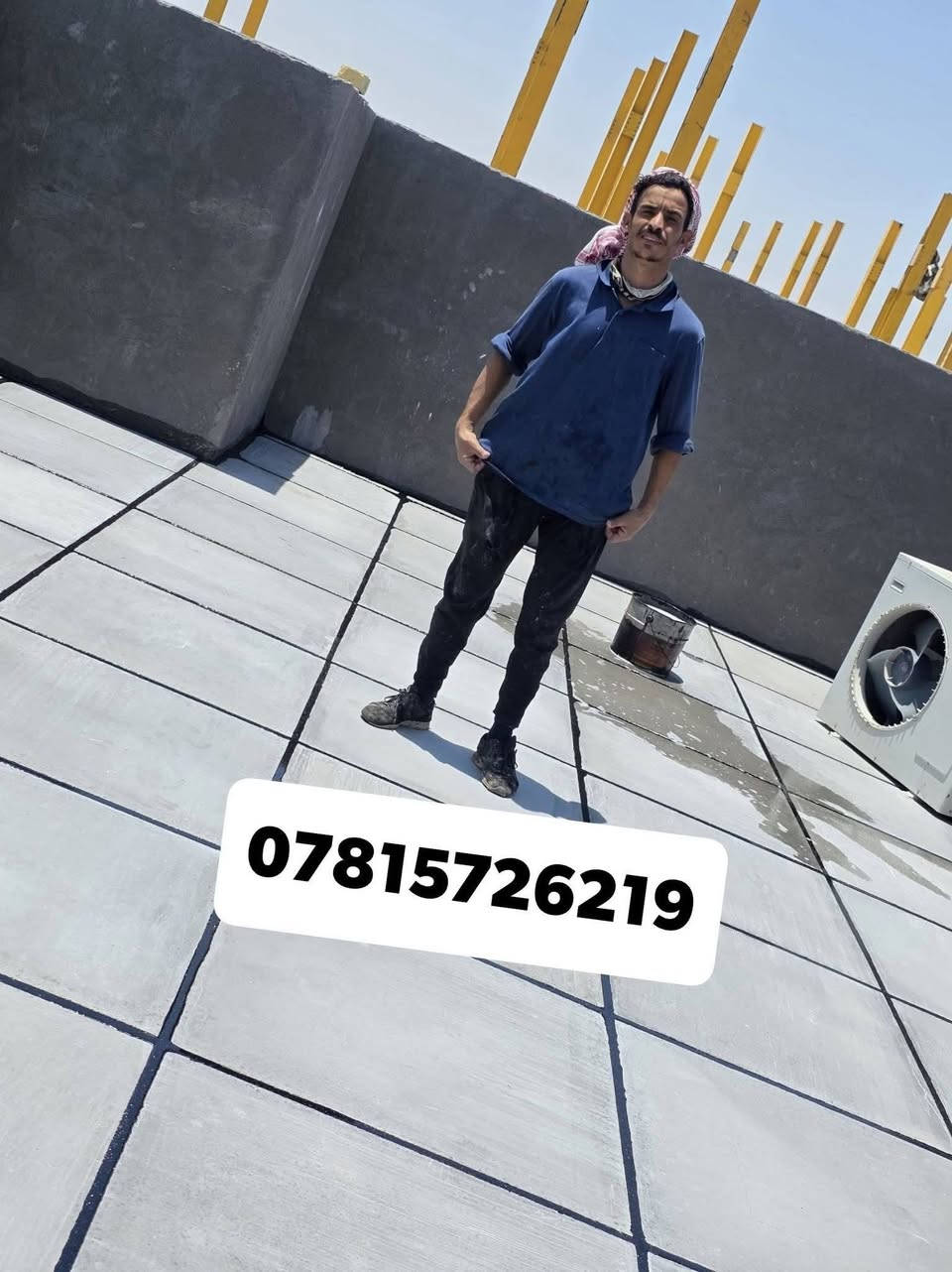 📣 تطبيق شامل لكل أعمال السطح!
📍 الناصرية | ☎ للاستفسار: ***********

🔨 شغلنا يشمل:
✔ كَرَسْتَه
✔ عمل على المتر (تنظيف، فلانكوت، زفت، بناء، مزيج، ماستك، آيلون)
🛠 ضمان فحص العمل من مهندس مختص
📦 متوفر شتايكر السماوة
💵 أسعارنا مناسبة وتناسب الجميع!

📩 للتواصل: رسالة أو اتصال
🕌 والتوفيق من الله عز وجل
