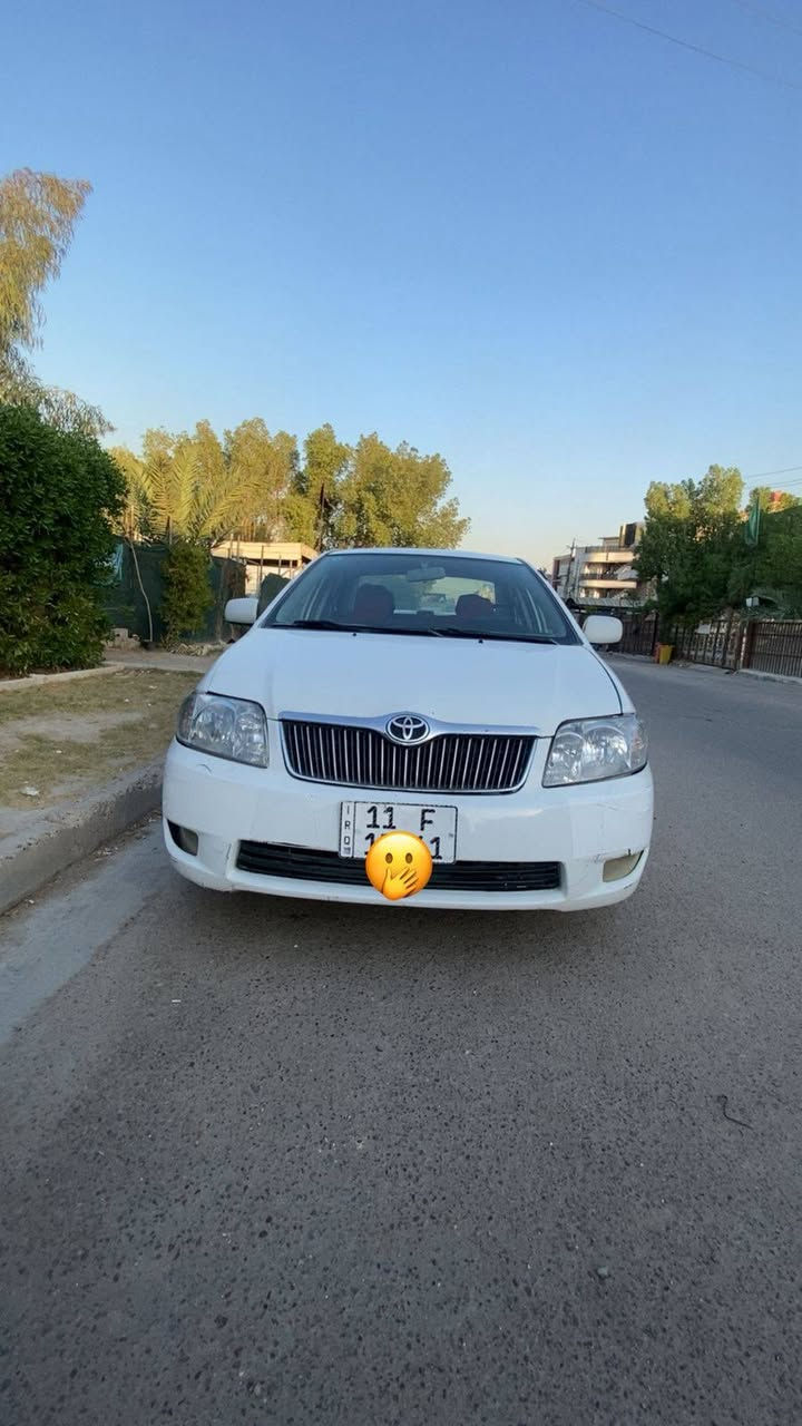 السلام عليكم 
سيارة كورلأ للبيع
موديل2007خليجي
بيها صبغ جاملغ خلفي وايمن بدون دواخل
محرك جديد 1800
رقم بغداد بأسمي
صدر جديد تخم تاير جديد
سيارة جاهزة ومرتبة بالعافية ع ياخذها
السعر 75$بيها مجال
العنوان بغداد البلديات
رقم الهاتف***********
غير متواجد ع الفيس
