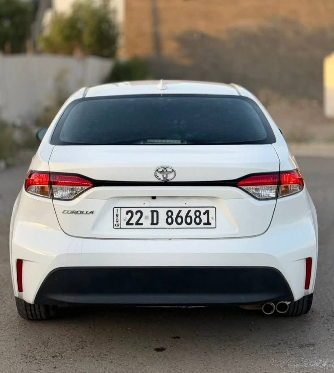 كورلا 2021 بانزين فقط السعر 125 وبيها مجال بسيط رقم اربيل دولي هزة سنوية جديد شرط تحويل وكالة نفس اليوم
سيارة بيها اربع قطع بدون دواخل  وبارد ب البابين سكن موصفات سيارة وارد أمريكي se هندبريك اوتو بصمة شاشة كامرة تبريد شرط كير محرك شرط سيارة كاملة ماتصرف عليها
عنوان سيارة كركوك مو متواجدين بالفيس اتصال على واتس *********** كركوك, العراق
