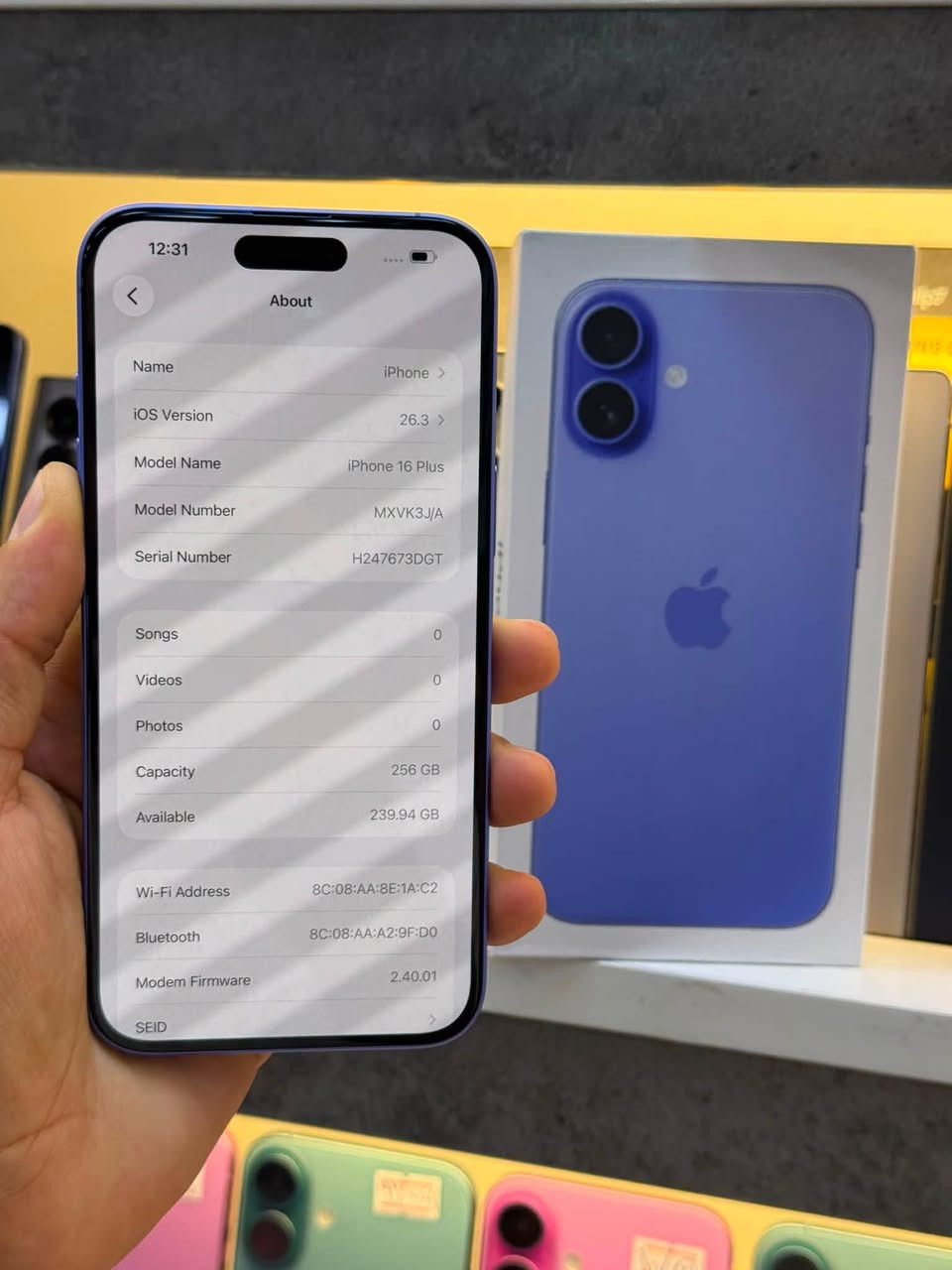 متوفر قسط مراوس
ايفون 16 بلس ذاكره 256 بطاريه 100 بلادي 😍

فقط مفتوح من كرتونا نوذج Mاصلي ملحقاته كامله بي ضمان من مركز 15 يوم فحص وين ميعجبك سعر قفل من الخير 1100 الف💙

العنوان بغداد الدوره شارع معلمين طارق فون ***********
