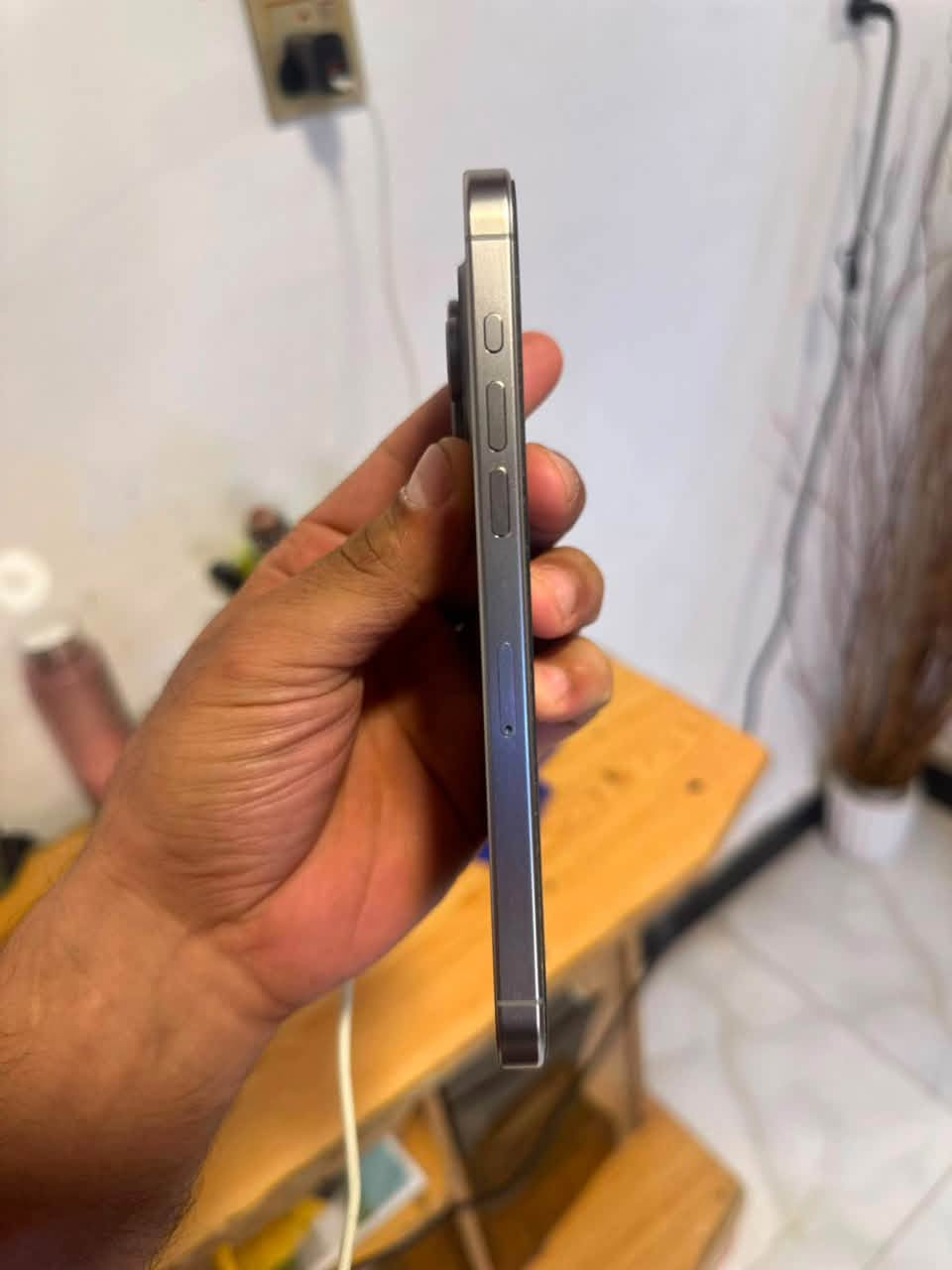 سلام عليكم موبايل ‏iPhone 15 Pro ماكس بطارية 🔋 84 نظافة 100/100 بس الموبايل بلا كرتون ما فيه كرتون كرتون ويا كيبل مالته نوع الموبايل شرق أوسط الأصلي اللي تواصل على هذا الرقم ***********

نص مكتوب في الصور:
- ٣:٥٩
- حول
- الاسم
- iPhone
- إصدار iOS
- 26.6.2
- اسم الطراز
- iPhone 15 Pro Max
- رقم الطراز
- MU793AA/A
- الرقم التسلسلي
- HM7V90XRHF
- انتهت صلاحية التغطية
- الأغاني
- الفيديوهات
- ١,٤٩٦
- الصور
- ٣,٧٤٣
- التطبيقات
- ۳۲
- السعة
- ٢٥٦ غ.ب.
- متوفرة
- ١٠٤,٦١ غ.ب.
- حالة البطارية
- عادية
- تعمل بطارية iPhone هذه على النحو المتوقع. حول البطارية والضمان...
- الحد الأقصى للقدرة
- ٨٤٪
- هذا قياس لقدرة البطارية مقارنة بقدرتها عندما كانت جديدة. قد تتسبب القدرة المنخفضة بتقليل ساعات الاستخدام بين عملية الشحن والأخرى.
- عدد الدورات
- ٨٥٤
- هذا هو عدد مرات استهلاك iPhone لقدرة البطارية.
- معرفة المزيد...
- تاريخ التصنيع
- تشرين الثاني ٢٠٢٣
- أول استخدام
- شباط ٢٠٢٤