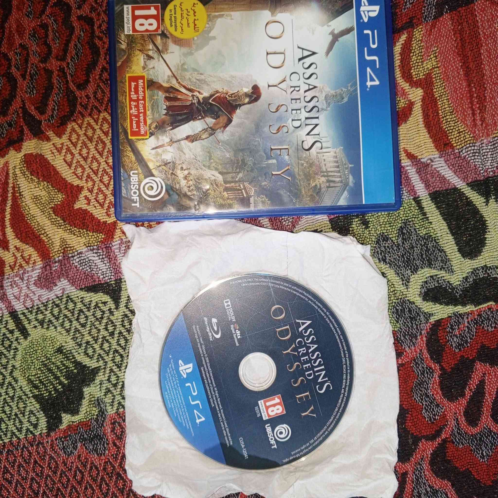 اقراص بلي فور
1 Assassin's Creed Odyssey 
(إصدار الشرق الأوسط - معرّبة)
2Rise of the Tomb Raider 
(20 Year Celebration) نسخة عشرين عام 
الأقراص الأثنين ب 40 وبيهن مجال  زلغ مابيهن مكاني النجف حي النداء واتساب *********** ماعندي توصيل
