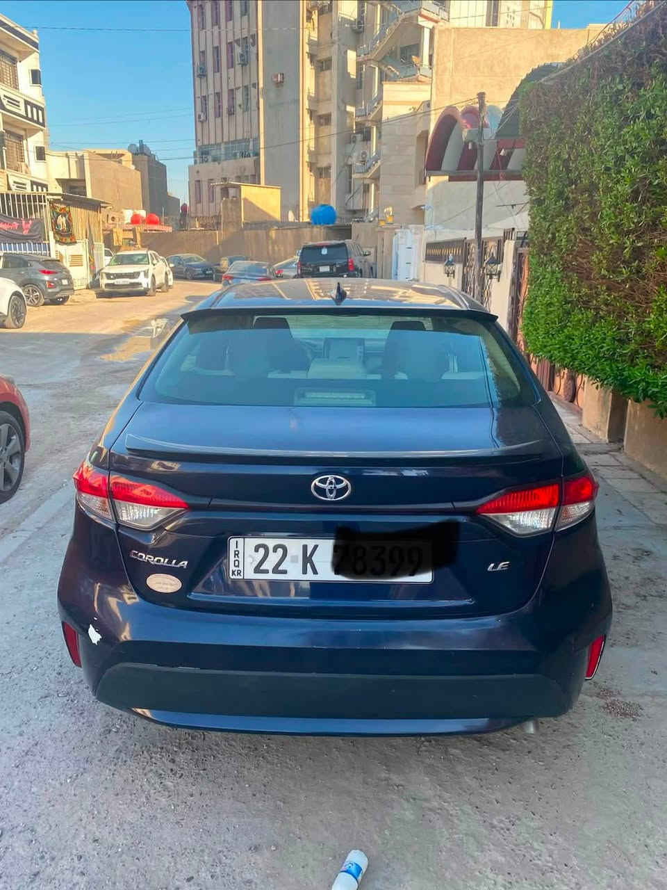 كورلا موديل 2021 LE امريكيه
حادثها جاملغ خلفي ايسر وطخه صغيره باب سايق
ماشيه 68 الف ميل ، سياره كلش نظيفه
بجم كبس ، كير مكينه صدر تبريد كله بشرط
السعر 132 ورقه بي مجال كلش بسيط
للاتصال *********** مكاني بغداد الكرخ
