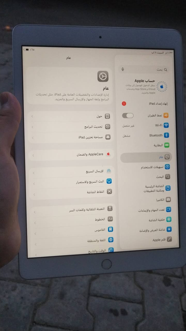 ايباد 8 ذاكرة 32 بطارية85 جهاز نظيف لووك شرط فحص سعر 185 بي مجال قليل ***********
