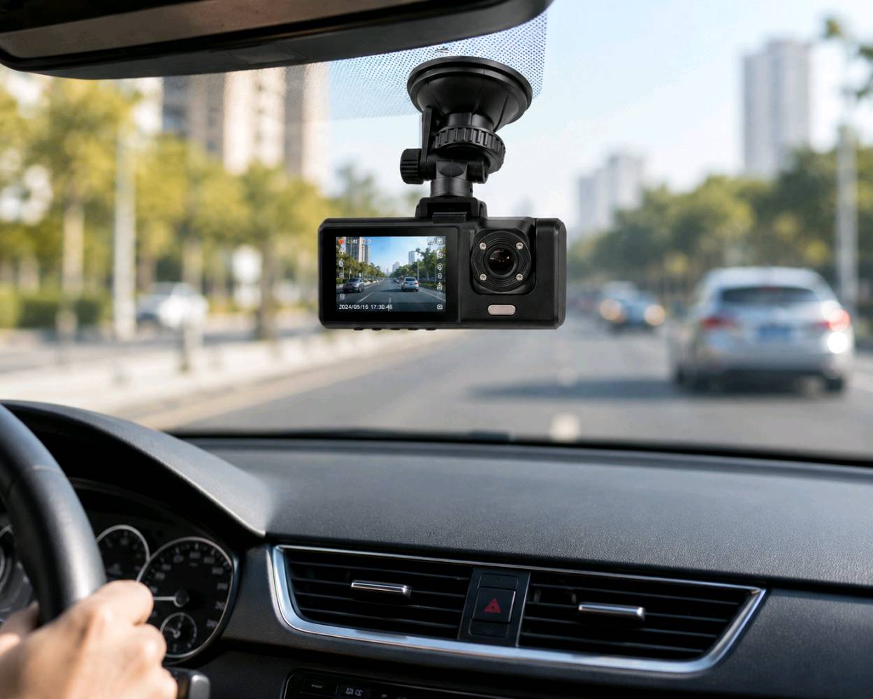 كاميرا سيارة مرآة خلفية مزدوجة (Black Box Traffic Recorder)

المميزات:
. تسجيل أمامي وخلفي (Dual Channel).
. دقة تصوير تصل إلى Full HD 1080P.
. عدسة واسعة بزاوية 170° لتغطية أكبر مساحة من الطريق.
. تسجيل حلقي (Loop Recording) يحذف أقدم المقاطع تلقائيًا عند امتلاء الذاكرة.
. حساس صدمات G-Sensor لحفظ المقاطع المهمة تلقائيًا عند وقوع حادث.
. دعم كاميرا خلفية للمساعدة أثناء القيادة والرجوع للخلف.
. شاشة عرض 2.0 إنش HD لمتابعة التسجيلات بسهولة.
. ميكروفون مدمج لتسجيل الصوت.
وضع مراقبة السيارة أثناء التوقف .(Parking Monitor).
. التقاط الصور بصيغة JPEG.
. تدعم بطاقة ذاكرة Micro SD (TF) حتى 64GB.
. تعمل على كهرباء السيارة 12V-24V، مناسبة لمعظم السيارات.
. تدعم لغات متعددة.
محتويات الاستخدام المثالية:
توثيق الرحلات اليومية.
تسجيل الحوادث لحماية حقوقك.
مراقبة السيارة أثناء الوقوف.
توفير دليل فيديو واضح عند الحاجة
السعر /25الف 
للطلب او استفسار عبر خاص او انستا Turab_Store او رقم ‎***********
توجد خدمة توصيل لجميع المحافظات 5,000