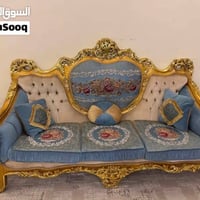 تخم قنفات دمياطي مستعمل بحالة جيدة للبيع  4 كراسي و 2 ثلاثيه  مع 4 طبل...
