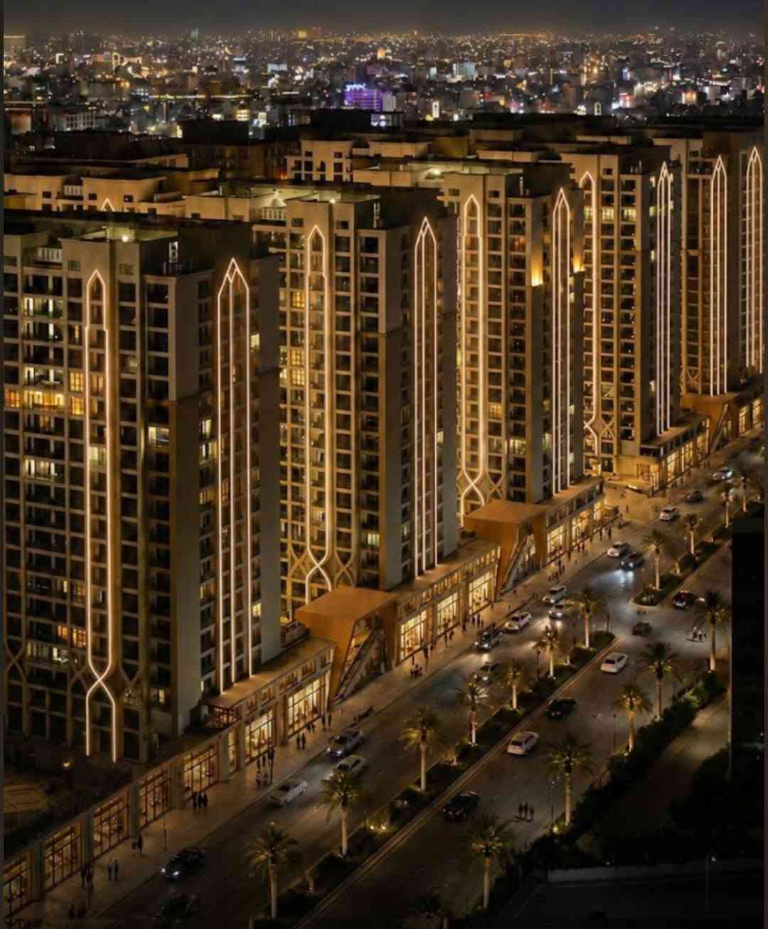 شقة ركنية • ٢٢٤م • أبراج النخلة