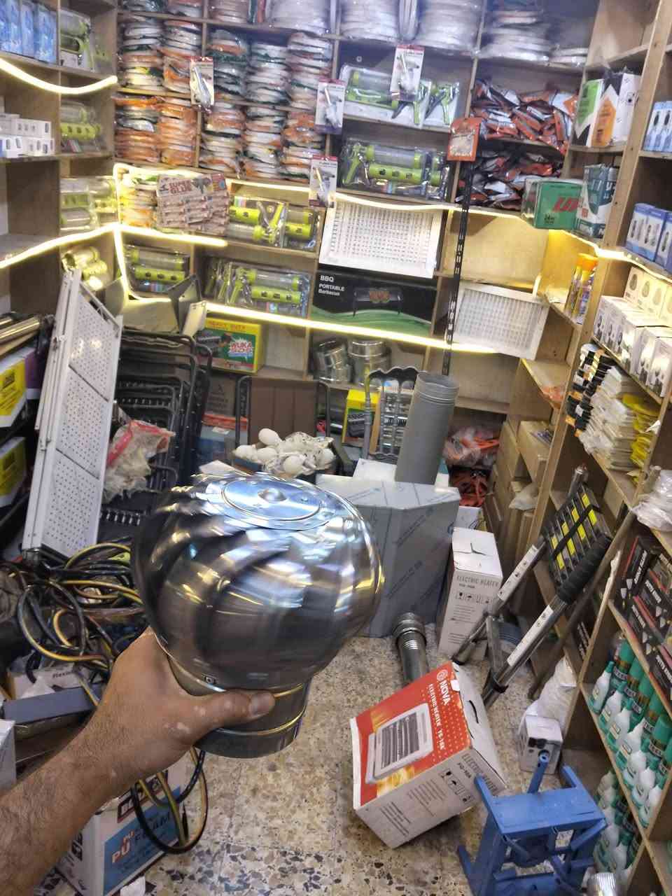 مفرغة هوائية • بدون كهرباء • ٤إنش