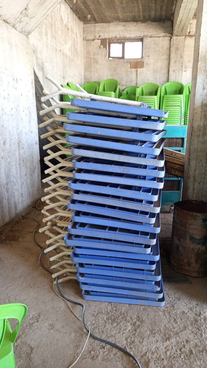 مكتب مناسبات للبيع
كرسي ناصر ٩٥٠
طبلة هوم كيت ٣٧٥
ميز هوم كيت ١٢٠
صينيه ثقيل حجم ٧٠ سم ١٣٥
منسف ٩٥سم قاعده ثقيل ١٠
منسف دائري قاعده قياس ٧٠سم ٨
صينيه نفر ونفرين ١٨٠
طباخ إيراني ٥
مبرده ٣
مغسله تانكي ٢
مغسله فلات ٢
ماطور بلندر ١
جادر حديد جديد بدون جادر ١
المكان حله ***********
