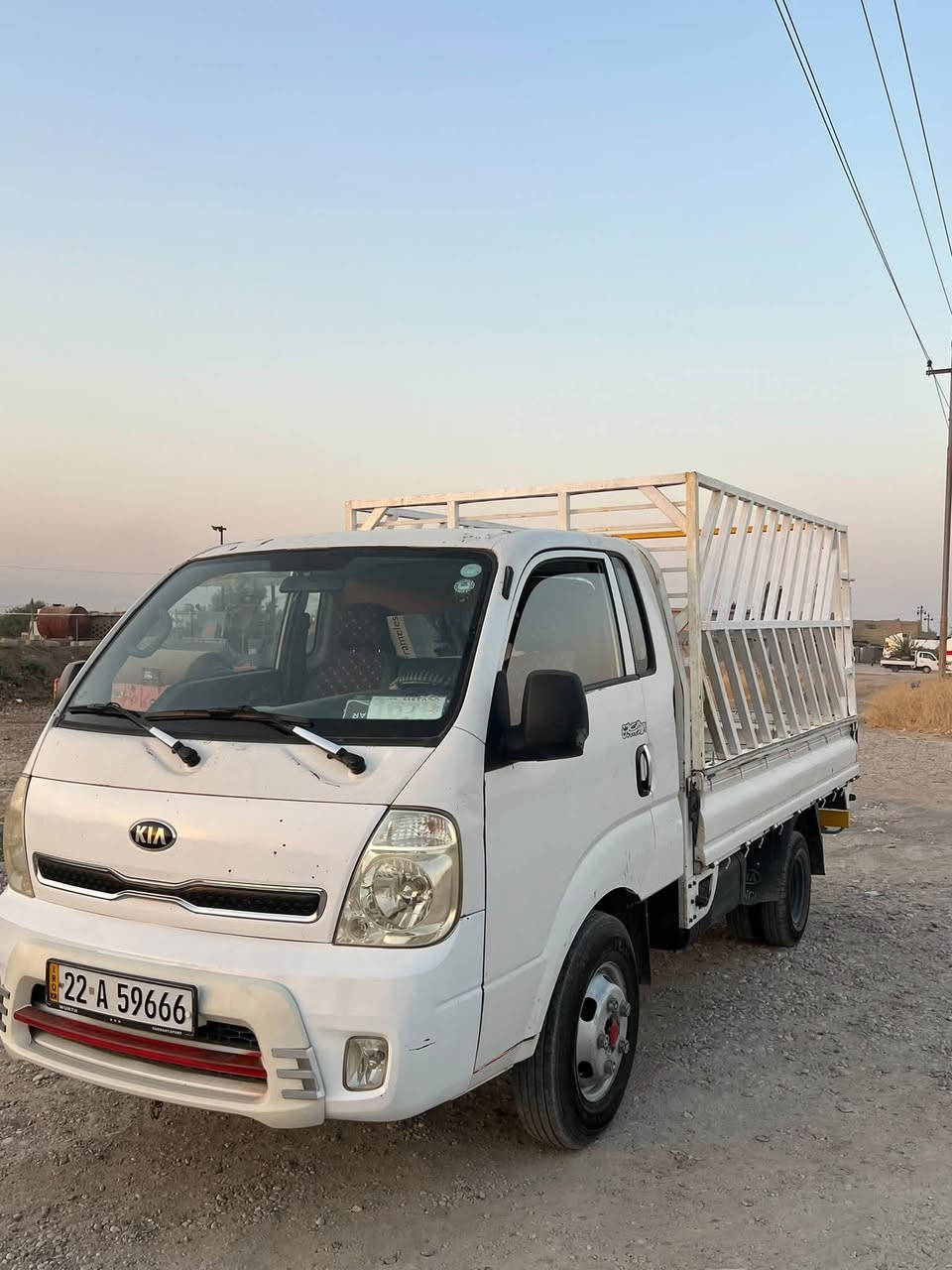 كیا حمل مودیل 2008 مكینە 4000 المرغوب
كیر محرك وكالە تحویل شاسی شرط
بدون صبغ بدون ضربە رقم سنویە جدید 
سعر 95$ مجال 
***********  بی واتساب
