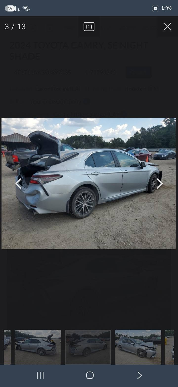 كامري SE • ٢٠٢٤ • حادث بسيط