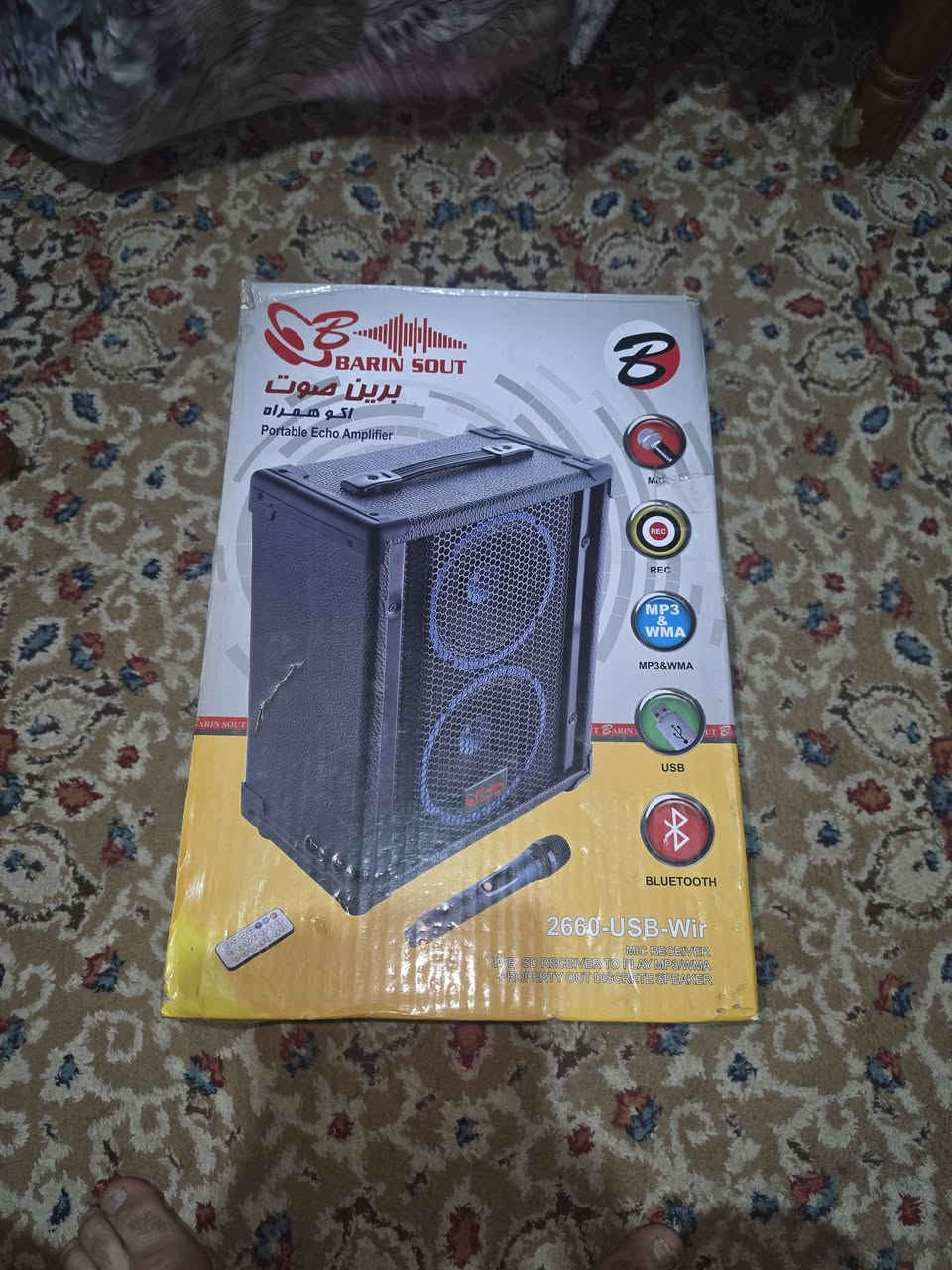 مكبر صوت • غير مستخدم • بلوتوث
