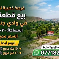 وادي جنة كربلاء • ٣٠م • شارع عام