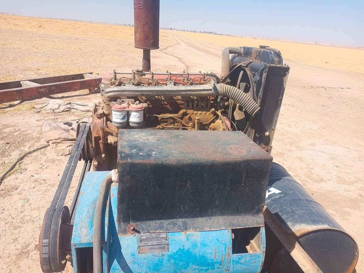 محرك فيأت 6بساتم مع رأس توليد حجم 50 KV شغال 
موجود بالقراج قرية بنديان غربي السعر 20 ورقه بي شوي مجال 
الشراي فقط يتصل على الرقم ***********

