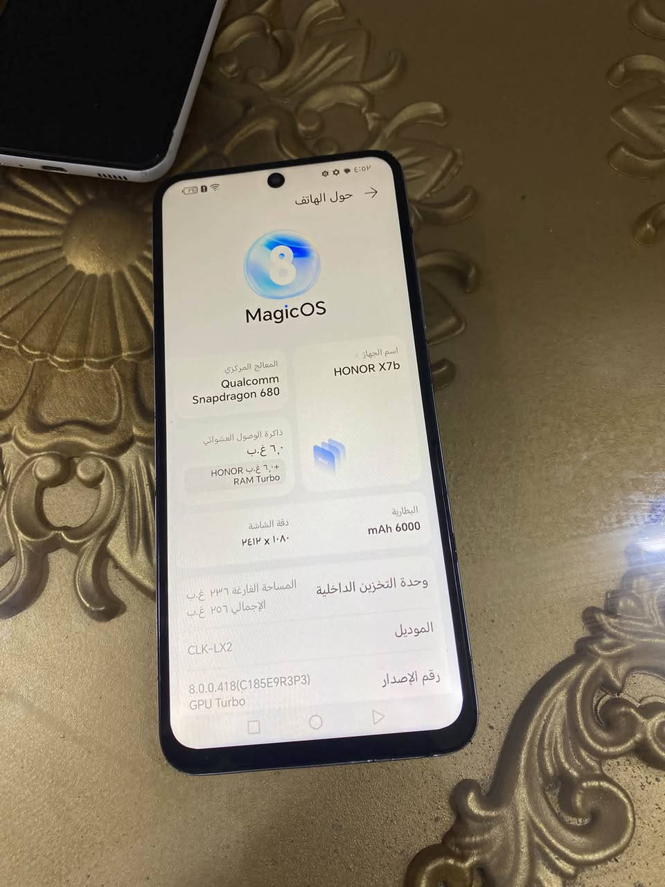 هونر X7b • ذاكرة ٢٥٦ • شاشة مبدلة