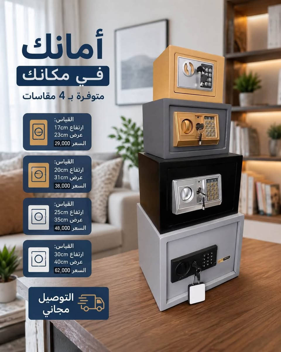🔥 قاصات فول لفول ضد الحرق  

📦 تخلي بيها كلشي مهم عندك بأمان  

✅ تفحصها عند الاستلام  
↩️ إذا مو نفس المواصفات ترجع بدون دفع  التوصيل 
للستفسار ***********
