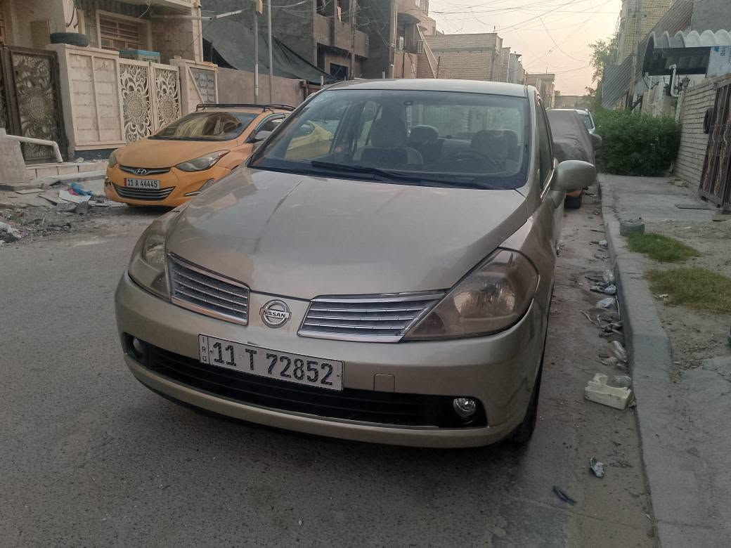 سلام عليكم نيسان تيدا موديل 2006محرك 1600كير أوتو تبريد رقم بغداد بااسمي مصبوغه حزام سعر63وبيه مجال مكان شهداء البياع *********** بغداد, العراق
