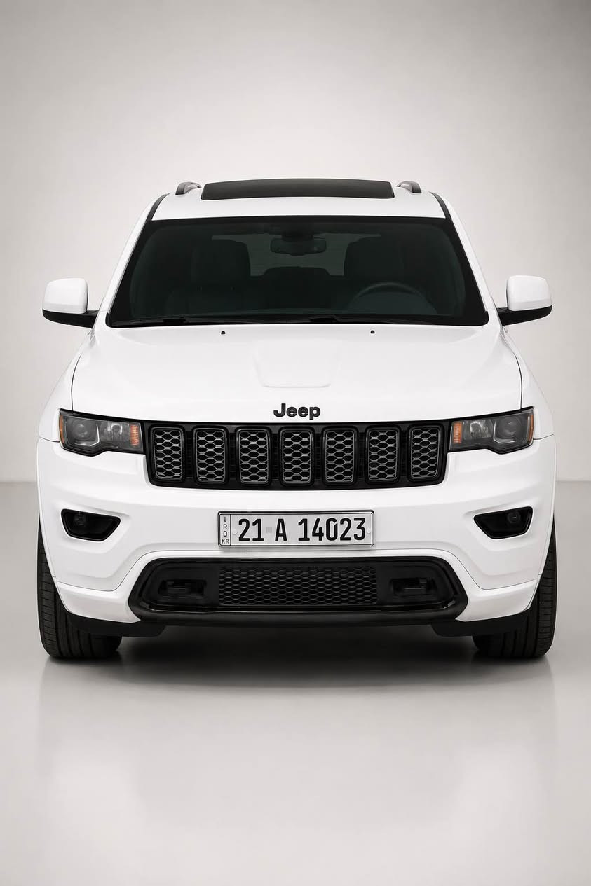 JEEP GRAND CHEEROKE 2020
BLACK TOP
کلین تایتڵ دەعامی بۆ دەعامی بەشەرت 
88هەزار میل رۆیشتووە 
فول فول مواسەفات 
بەسمە 
سڵاید 
حاسە
سنوق شەفت
ڕاداری ئاوینە 
ڕاداری دواوە شاشە گەورە 
کوشن هیتەر 
کوشن جلد و شاموا 
کوشن کارەبای 
نرخ ٢٨٠$ 
*********** السليمانية, العراق

