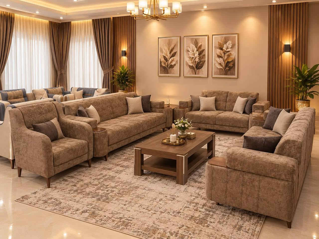 السلام عليكم كولهن جددد غير مستخدم
تخم 10مقاعد ب550 
الشعب

نص مكتوب في الصور:
- سنتر الشعب للأثاث ***********