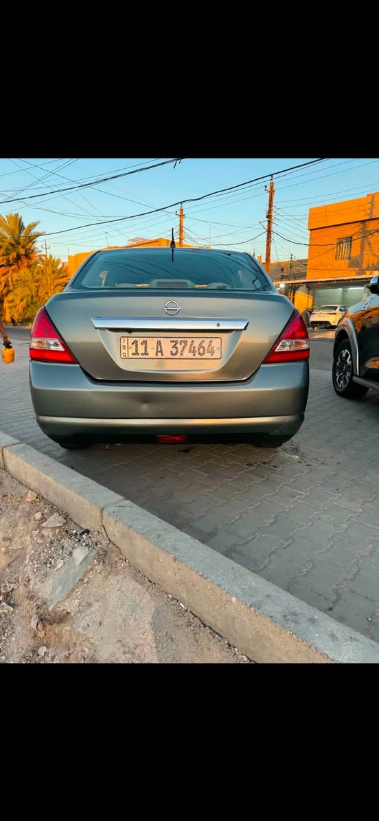 نيسان تيدا مديل ٢٠٠٦
للبيع فقط 
رقم جديد انكليزي .
هزه جديده 
سنويه لنهايه ال2028 
مكينه كير AT بحاله ممتازه
صدر نفظ جديد 
ضفيره مكينه جديده 
كهربائياتها نضيفه وشغاله 
اربع جام كهرباء 
بيها صبغ عام جماليه 
رقم بغداد بسمي
مكان السياره بغداد الغراليه 
السعر  ٦٤ وبيهه مجال كلش قليل 
الاتصال
***********
