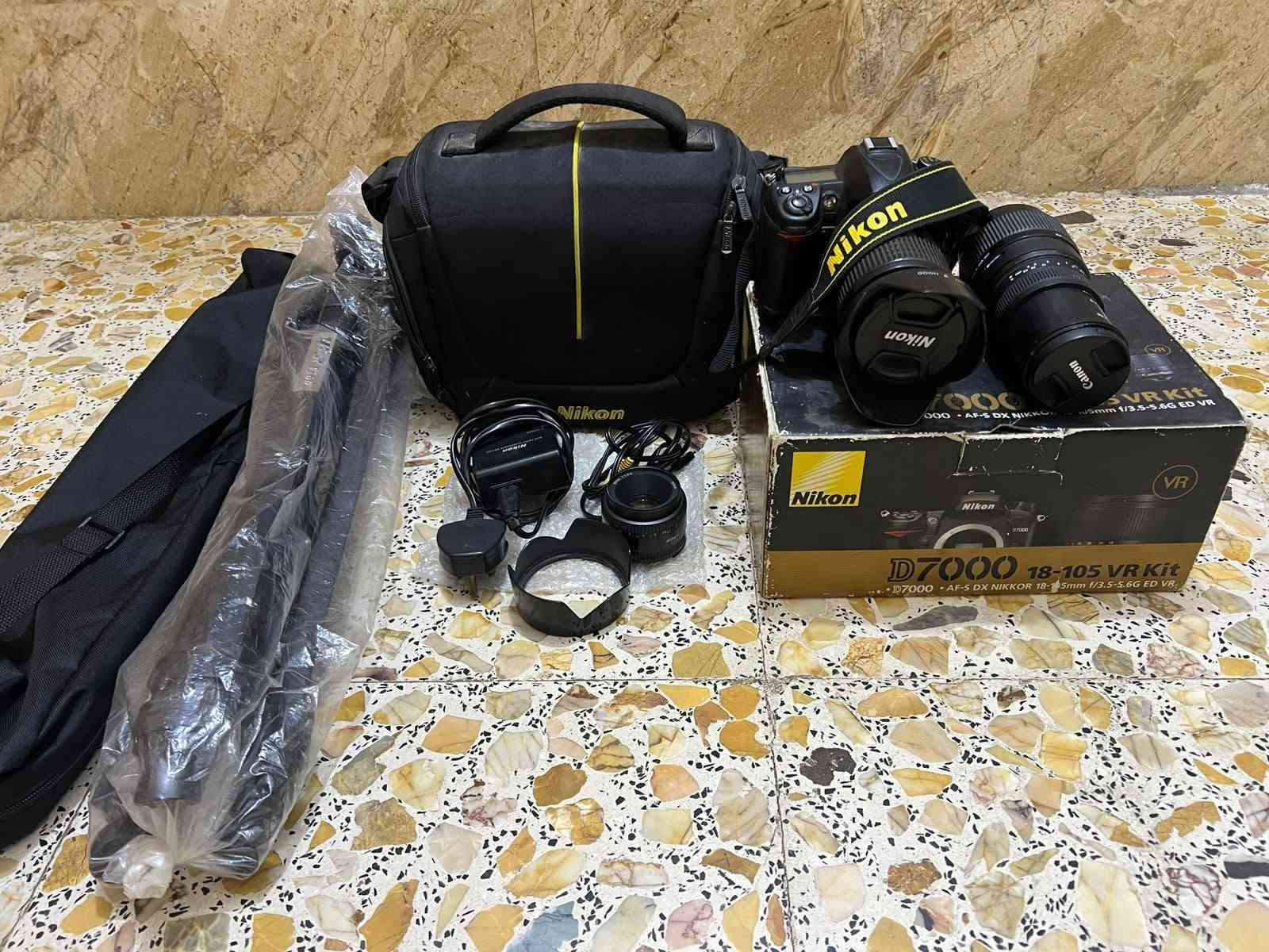 نيكون D7000 • ثلاث عدسات • نظيفة