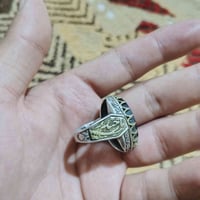 خاتم • صياغة يدوية • نقش ديني