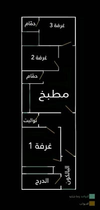 القادسية محلة ٦٠٦ • ١٩٥م • ٢ غرف