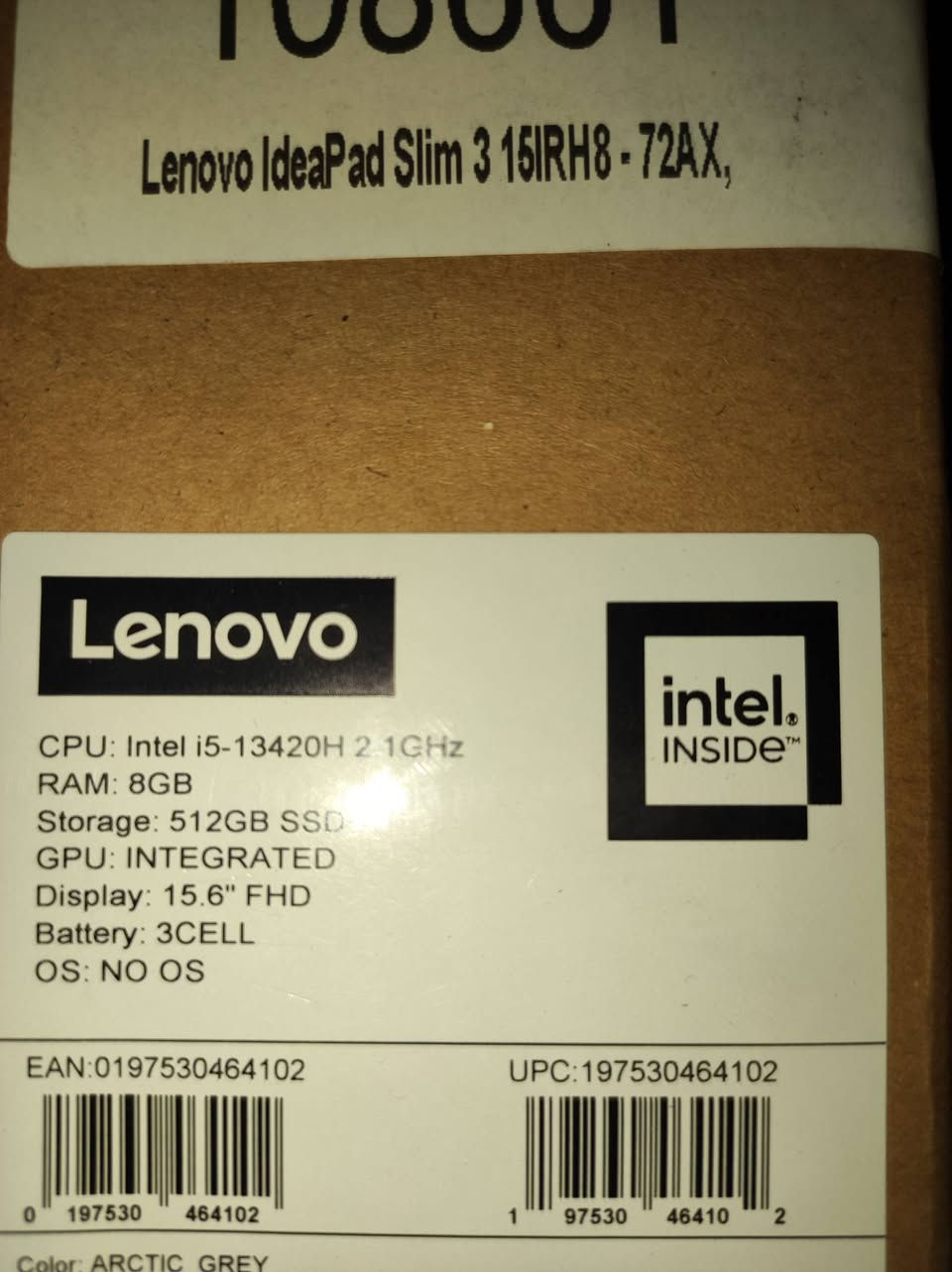 لابتوب لينوفو  مستخدم قليل نظيف موديل Ideapad slim 3 15IRH8 - 72AZ
كارت شاشة داخلي 
ذاكرة 512 
شاشة 15.6 FHD 
RAM 8 DDR5 
السعر 500 الف 
للتواصل على هذا الرقم واتساب
***********

