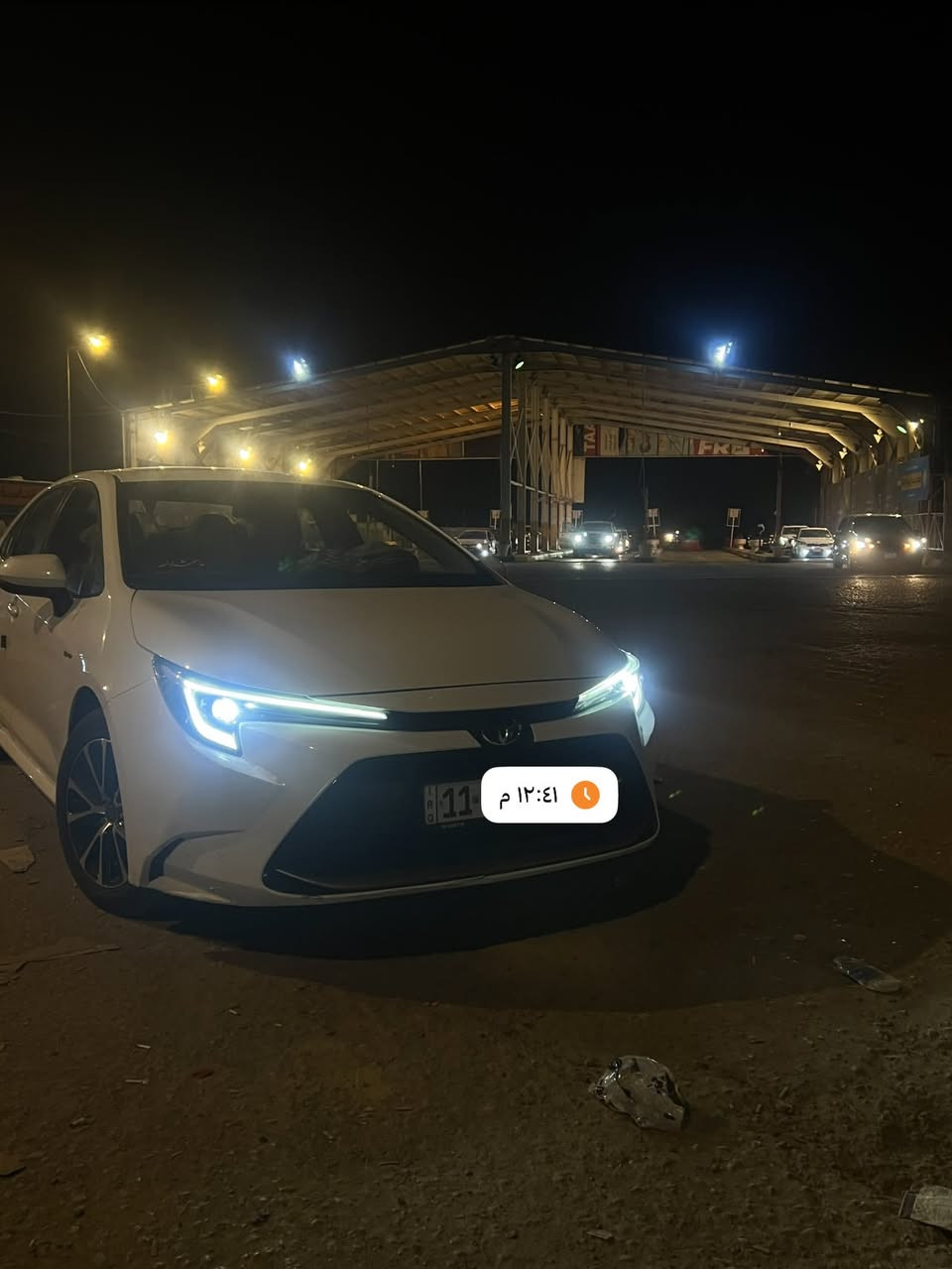 للبيع
كورلا هايبرد موديل 2024 
ماشيه 48 الف 
بيها صبح بهلال الجامل الخلفي وشويه بل باب 
صور الحادث منزلها 
وبيها رصعه باب السايق فقط 
سياره نضيفه وحلوه ما نقصها شي 
اي ستفسار ***********

نص مكتوب في الصور:
- ١٢:٤١ م