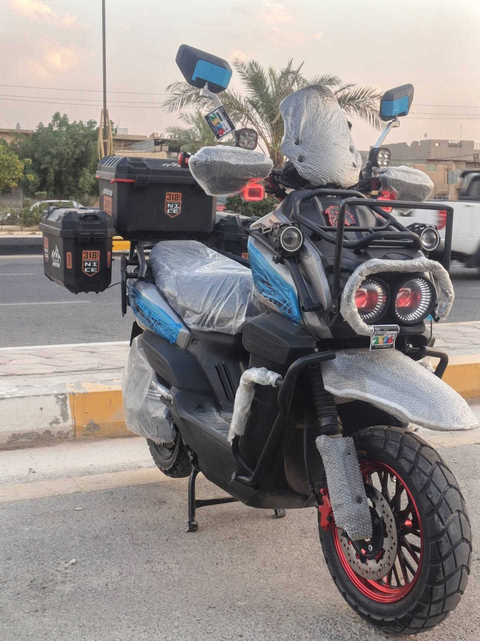 دراجه اباجي mr ال كوري
: موديل 2026الدراجه جديده 

: مستخدمه 3اشهر 

: ملف 5000✈️

: بطاريات مسطره على الفحص 

: الدراجه جديده بمعنا الكلمه 

: والدراجه فول مواصفات ومصروف عليه جنط رحاله وغيرها 

: مطعمه بكاربون فايبر تايرات جديده

: حجم التاير 120/70/12ودراجه على الفحص 

: السعر مليون و550وبي مجال بياع شراي لتراسلني

: الرقم بي واتساب  ***********
: مكان الفلوجه
