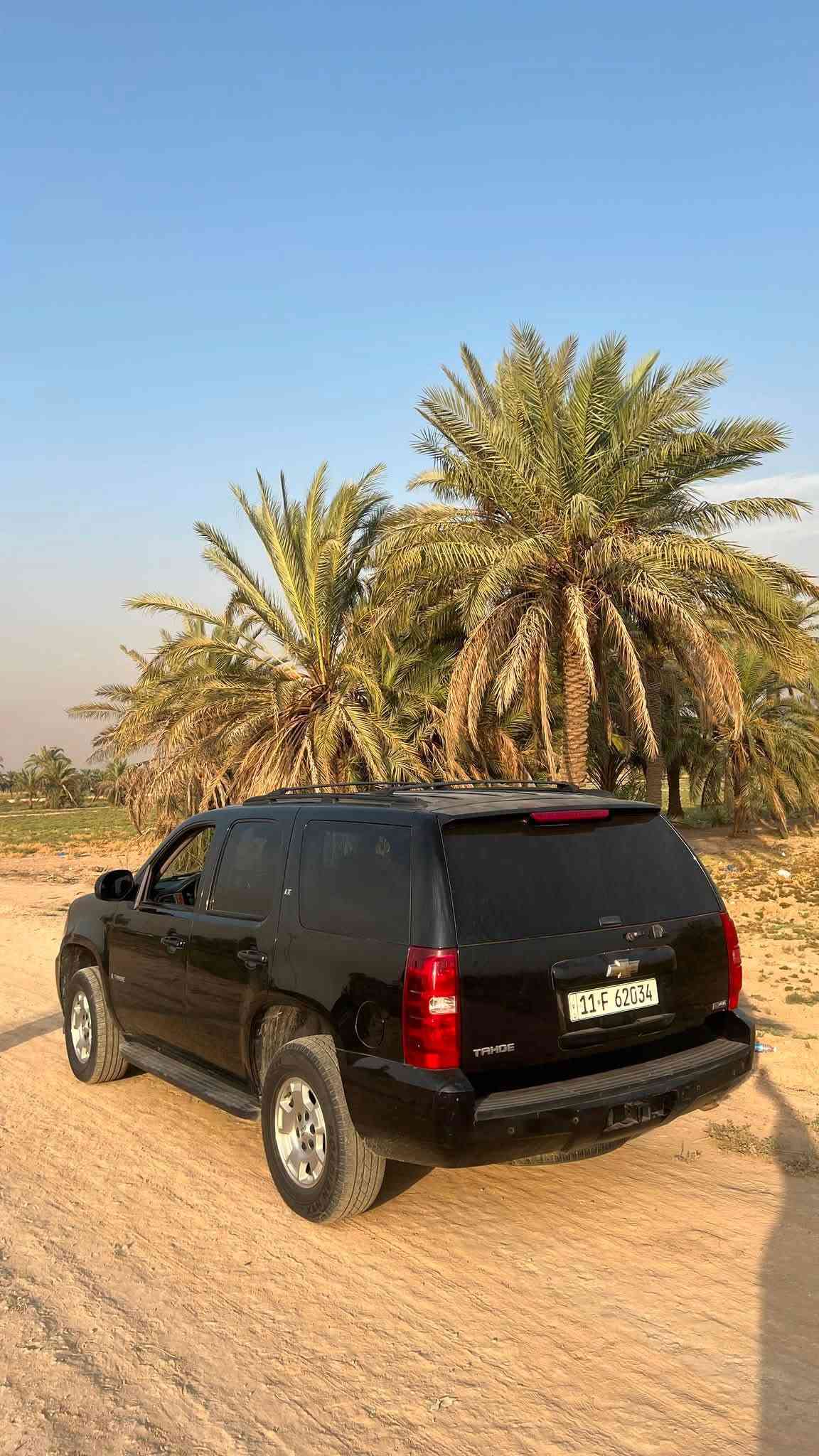 سلام عليكم
تاهو خليجي ،2007
تسجيل جديد 
بسمي تحويل ثاني 
السيارة تغير لون من احمر الى اسود 
ولون قابل للئزاله
بدون قطره معجون 
كفاله عامه 
موصفات ال LT معروفه 
فتحه ،
السعر 168 وبيها مجال قليل 
المكان بغداد 
***********
متواجد وات ساب
