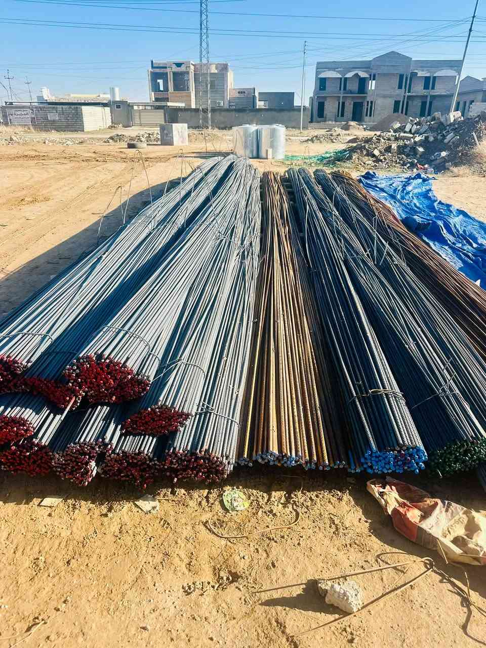 حديد تسليح • مواد بناء جملة • توصيل صلاح الدين
