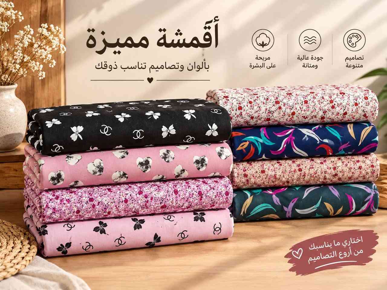 أقمشة • جودة عالية • مريحة