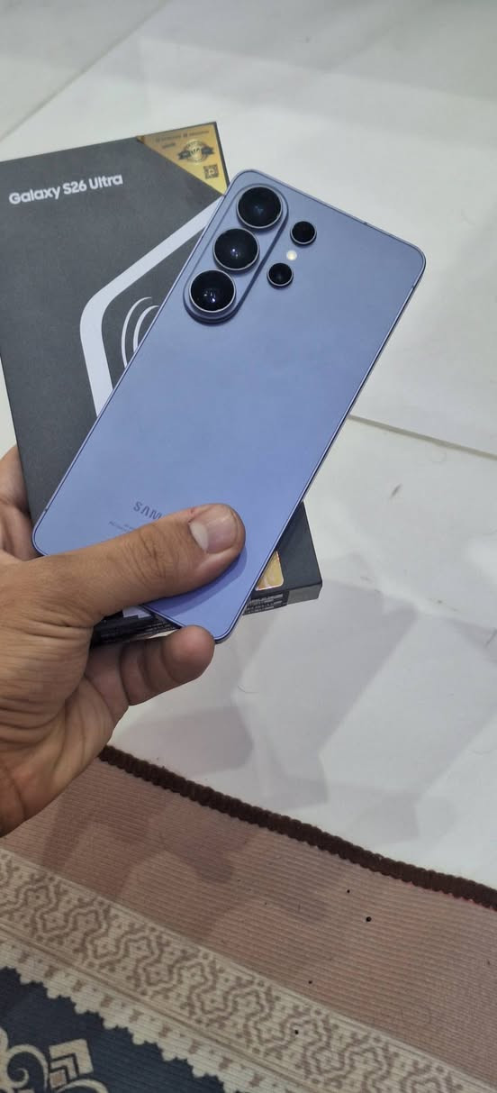 السلام عليكم 
S26 الترا لون بنفسجي 
دبل شريحه 
الذاكره 256
الجهاز نضيف جدا 
مستخدم اسبوع واحد فقط 
كامل ملحقات الاصليه
الجهاز مكفول كفاله عامه
السعر مليون و 275   الف 
الشراي يراسلني او يتصل 
*********** 
مكاني بغداد مدينه الصدر/ الحبيبيه
