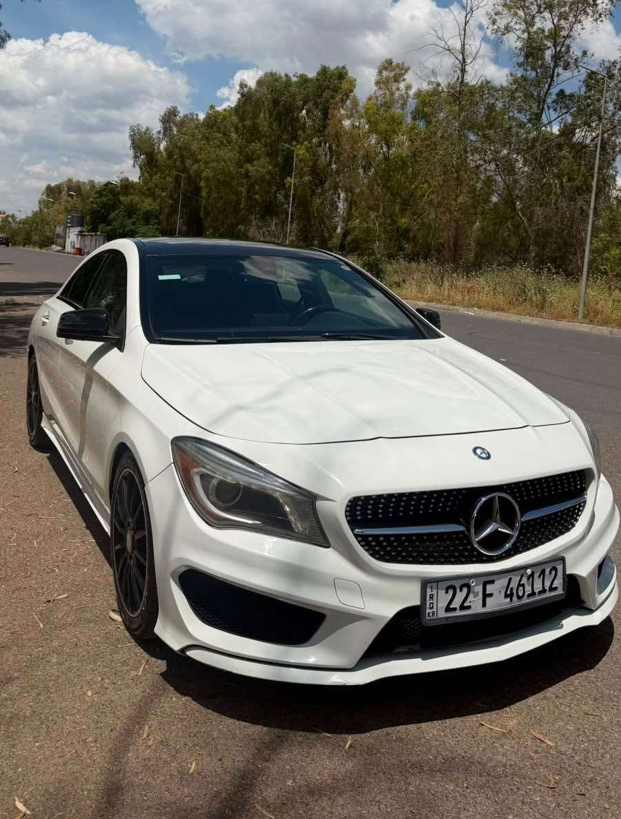 Mercedes CLA 250 AMG
مەکینە ٤ پستۆن ٢.٠ تۆربۆ
فول فول مواسەفات قەپات
پانۆراما. لایت لید. 
هەیکەل کامل AMG بیلادی
.
سبوخ /. تەنها هیلالی جاملخی پشتەوەی سایەق سبوخە.  بەبێ ژۆرێ بەبێ ئێرباگ 
.
سعر ١٤٧ وەرەقە و معامەلە
.
*********** أربيل, العراق
