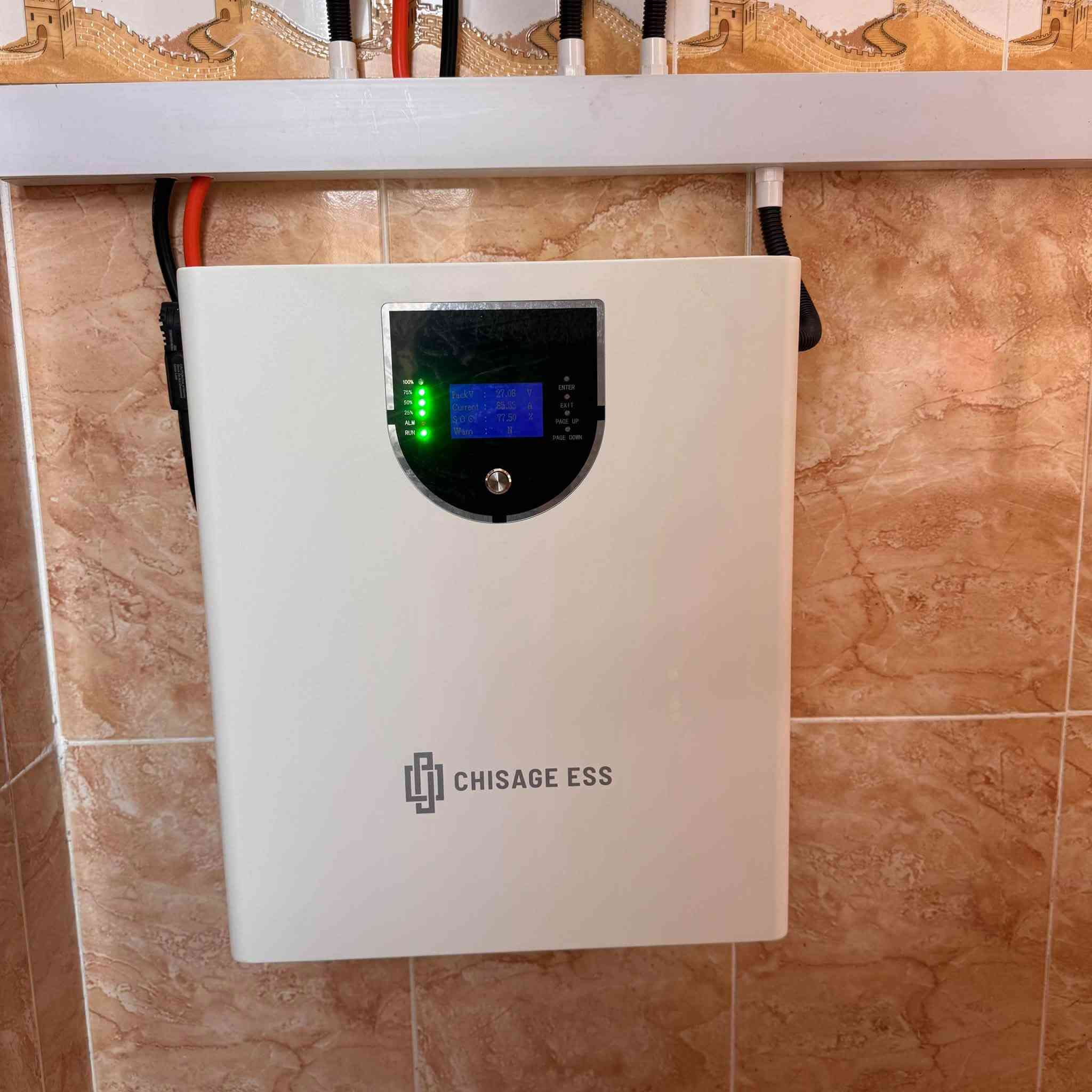 طاقة شمسية • انفيرتر Chisage • ألواح Longi 650W